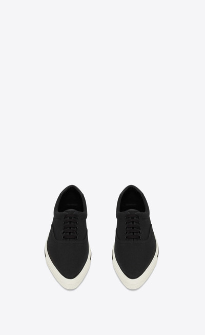 SAINT LAURENT club low top sneakers in canvas and leather outlook