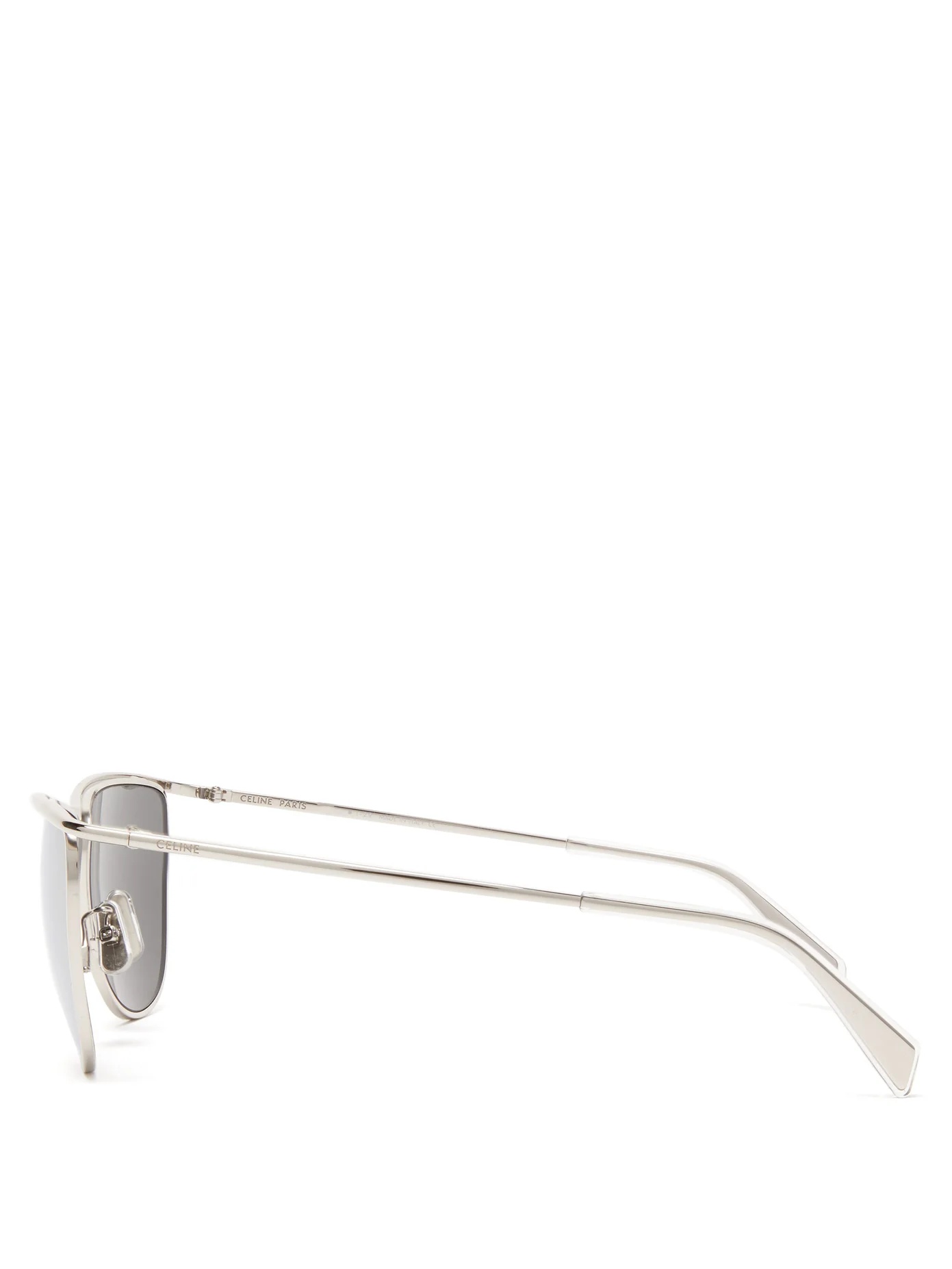 Cat-eye metal sunglasses - 4