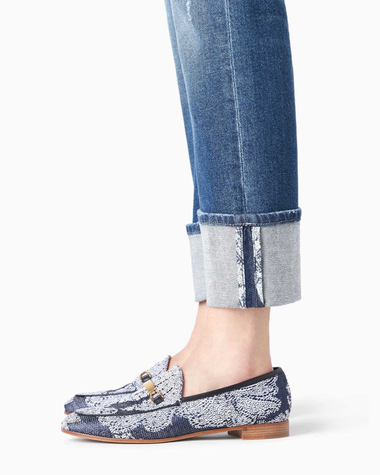 Denim Collection five-pocket trousers in stretch cotton denim - 5