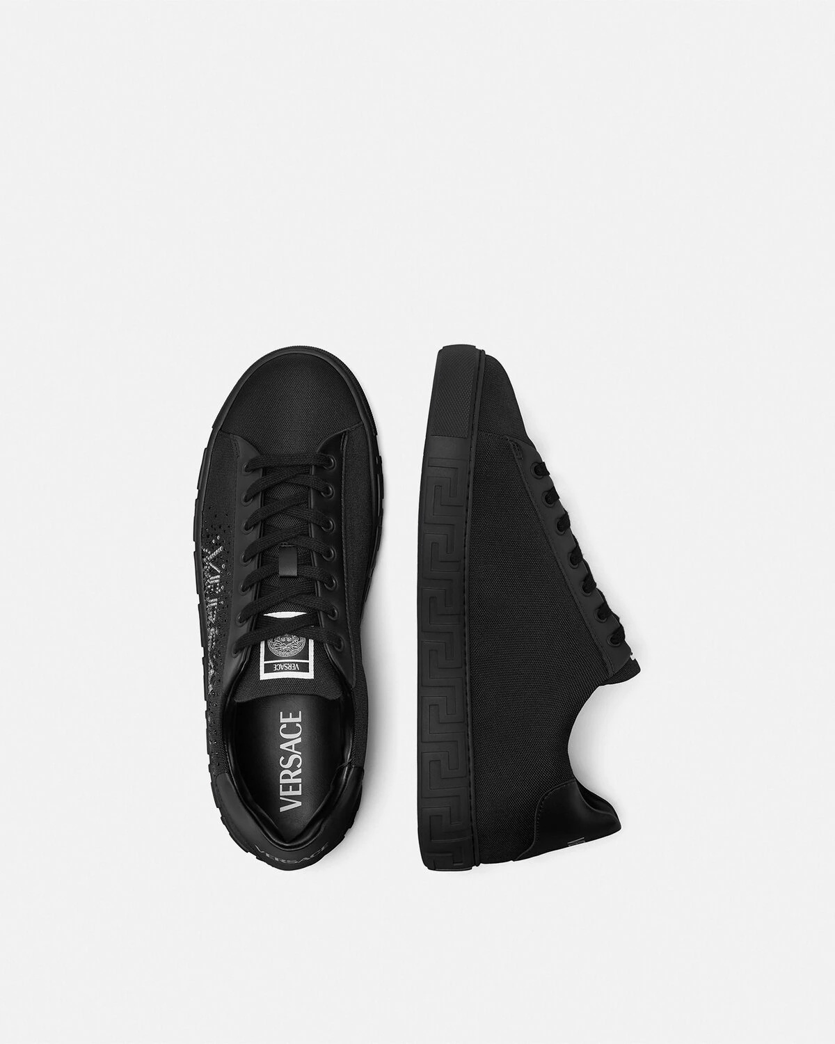 Crystal Logo Greca Sneakers - 4
