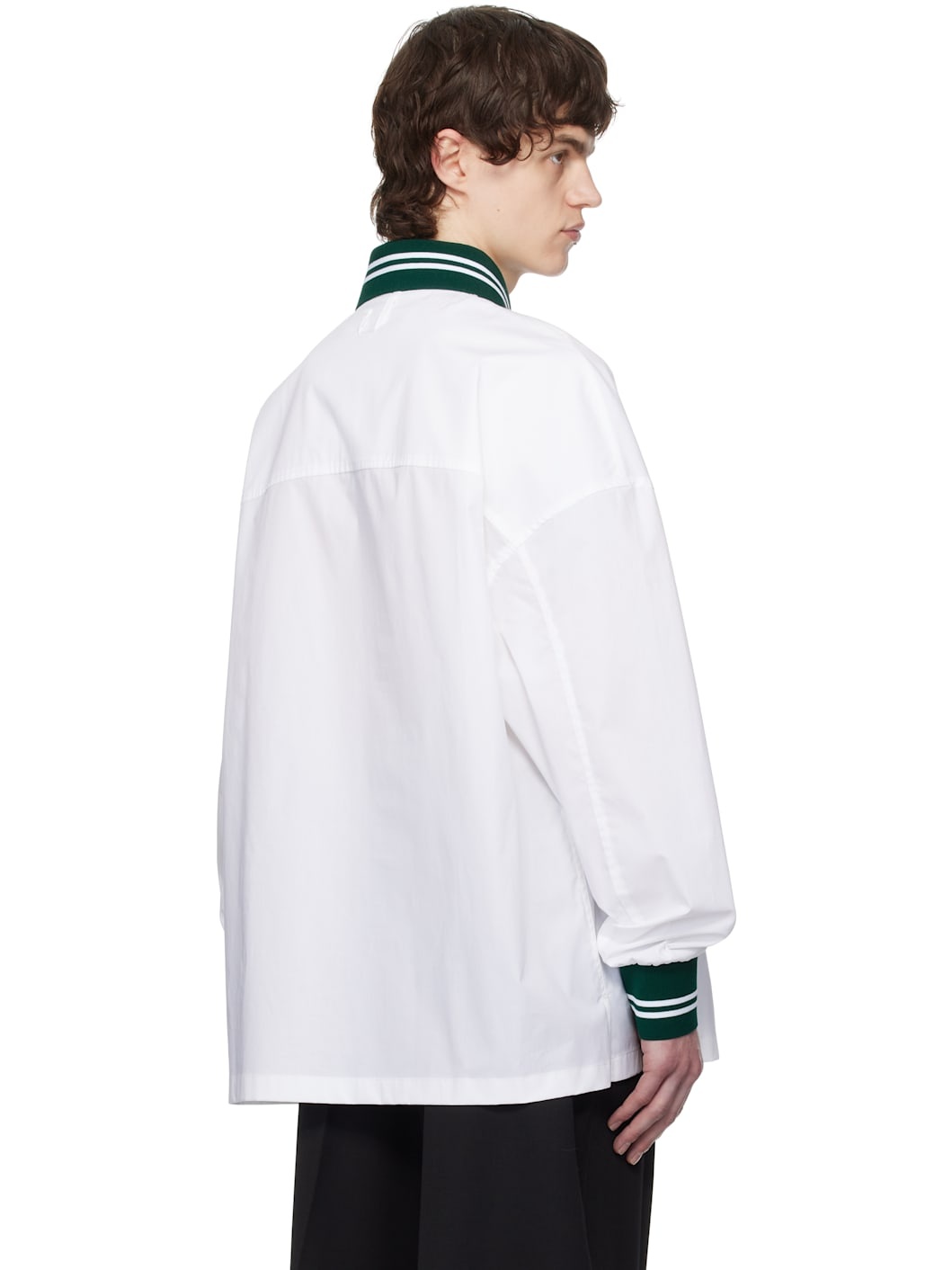 White La Croisière 'The Baseball long-sleeve' Shirt - 3