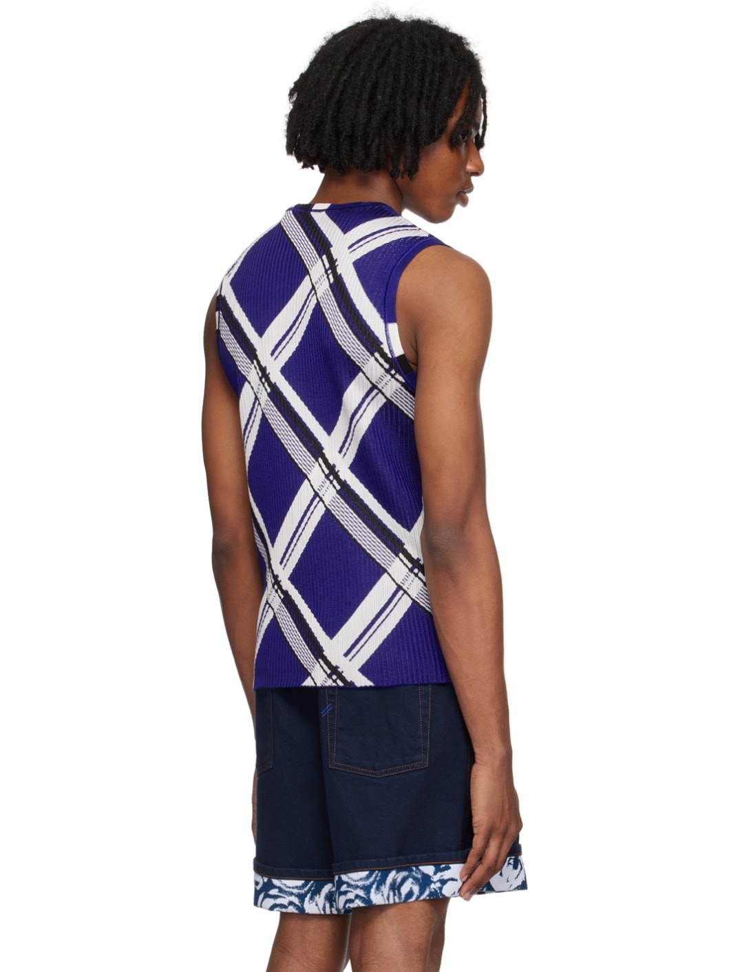 Blue Check Tank Top - 3