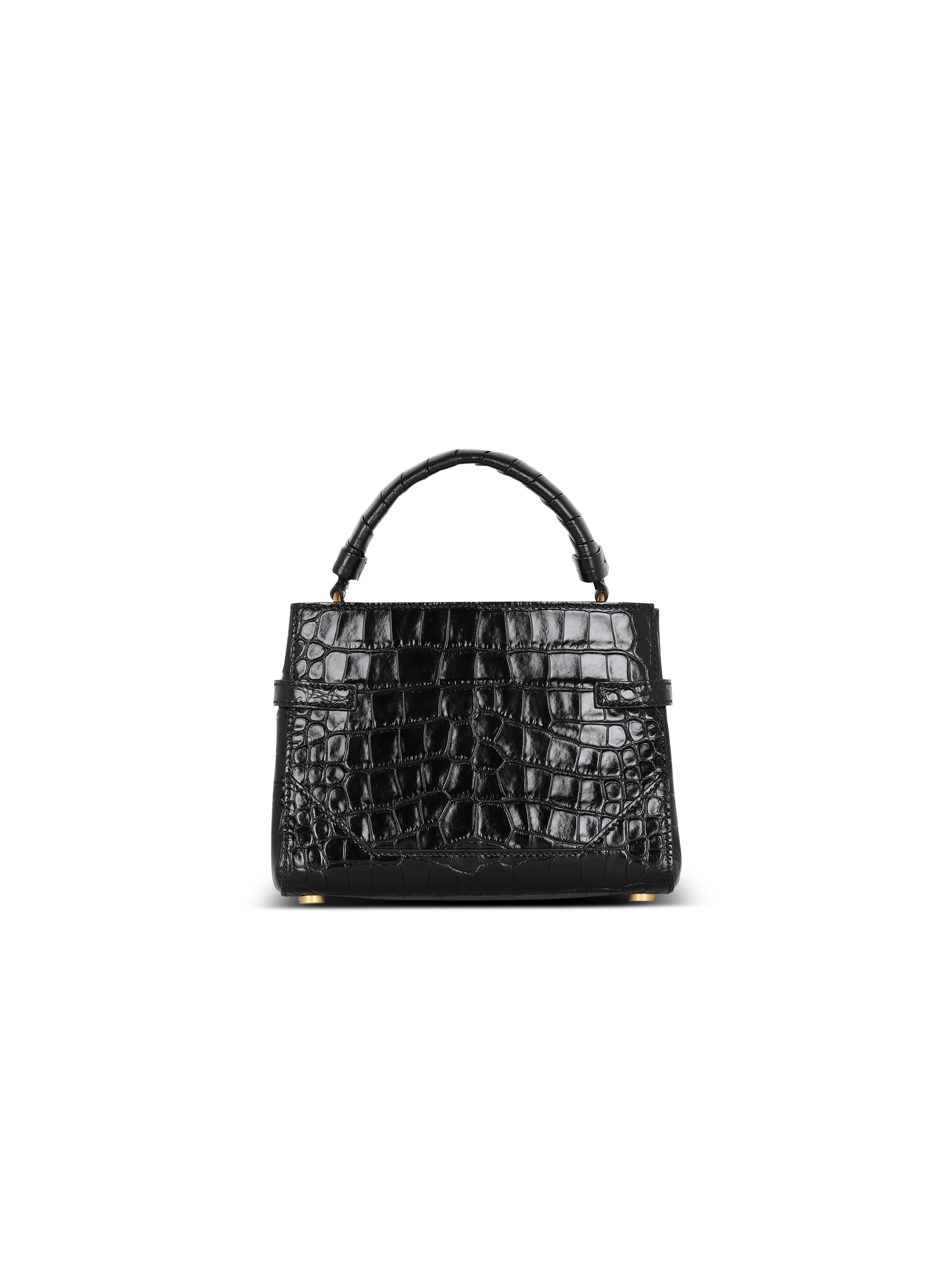 B-Buzz 22 top-handle bag in crocodile-print leather - 4