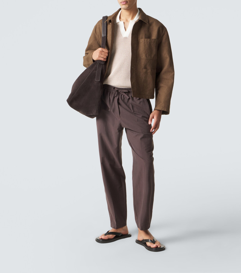 ORLEBAR BROWN Horton crochet cotton polo sweater outlook