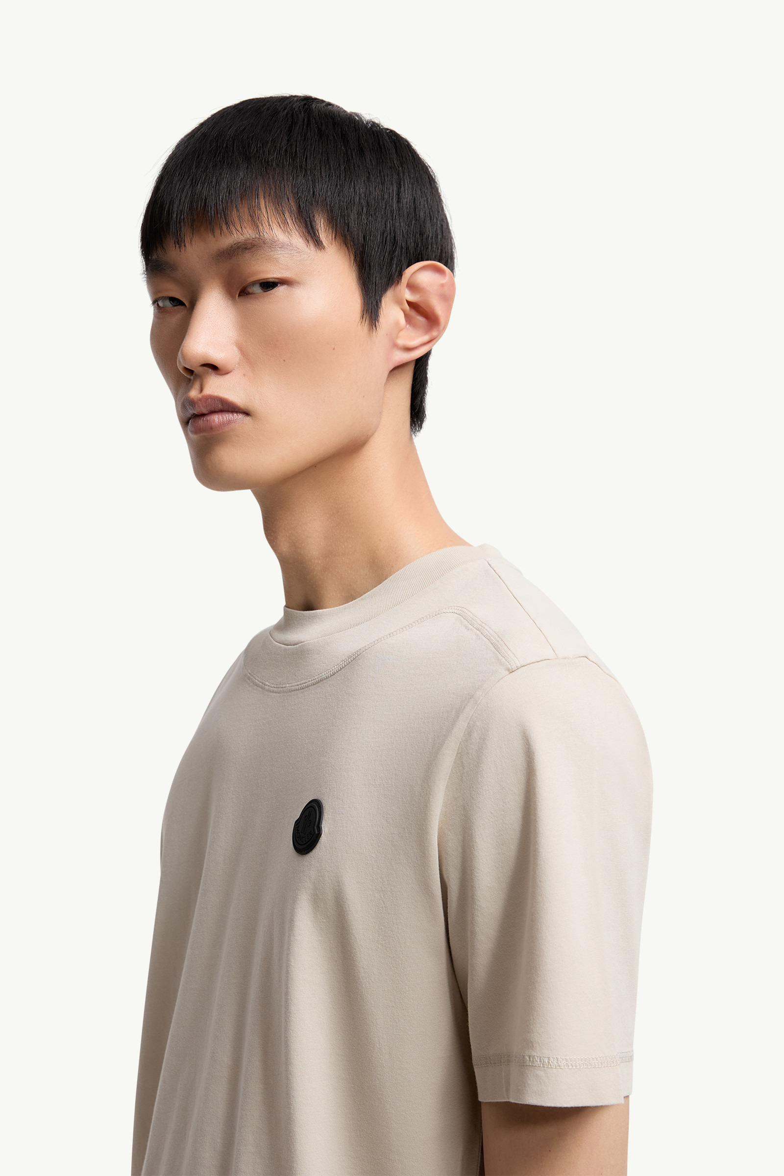 Logo Patch Cotton T-Shirt - 4