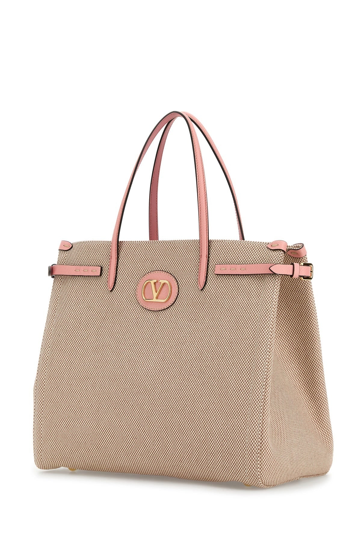 【VALENTINO】Two-Tone Canvas Antibes Shopping Bag Valentino Two-tone canvas Antibes shopping bag | wananluxury