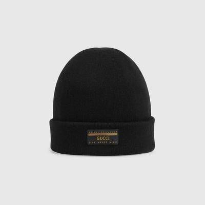 GUCCI Wool hat with Gucci label outlook