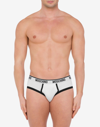 Moschino BLACK & WHITE STRETCH JERSEY BRIEFS outlook