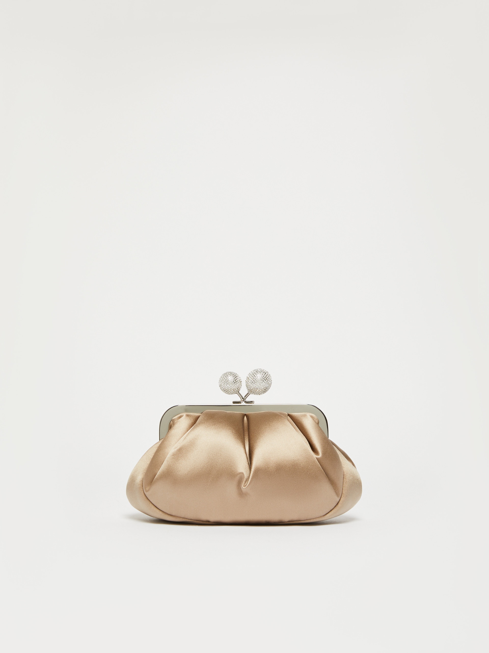 EMMY Small satin Pasticcino Bag with rhinestones - 3