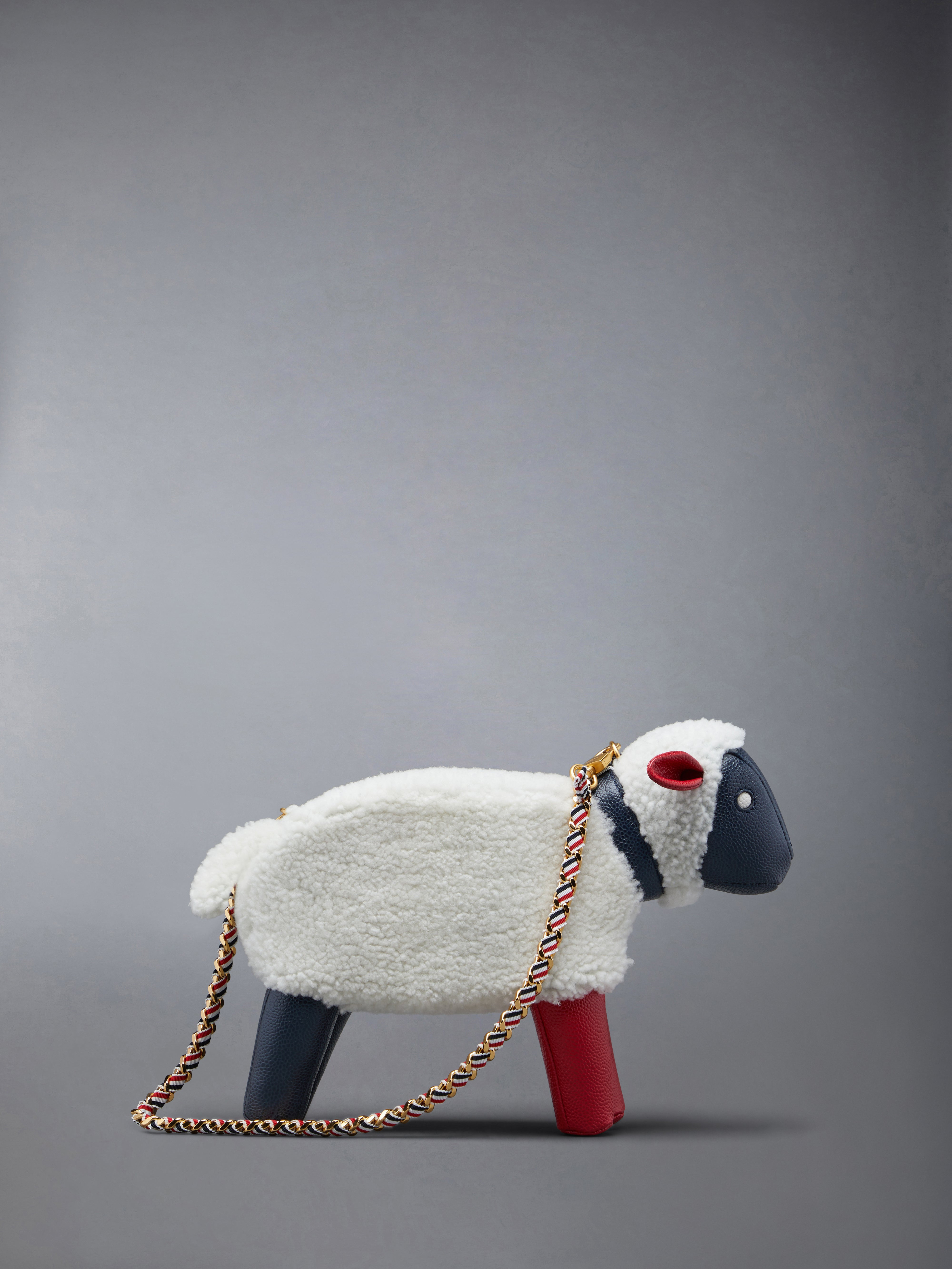 Small Shearling Wool Sheep Bag - 3