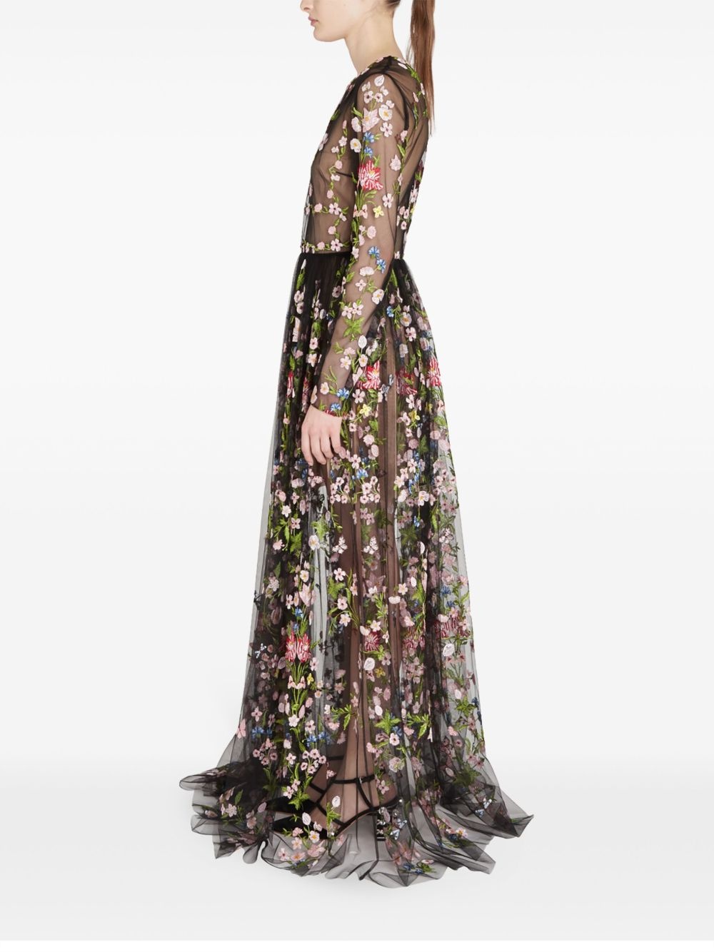 botanical tulle dress - 3