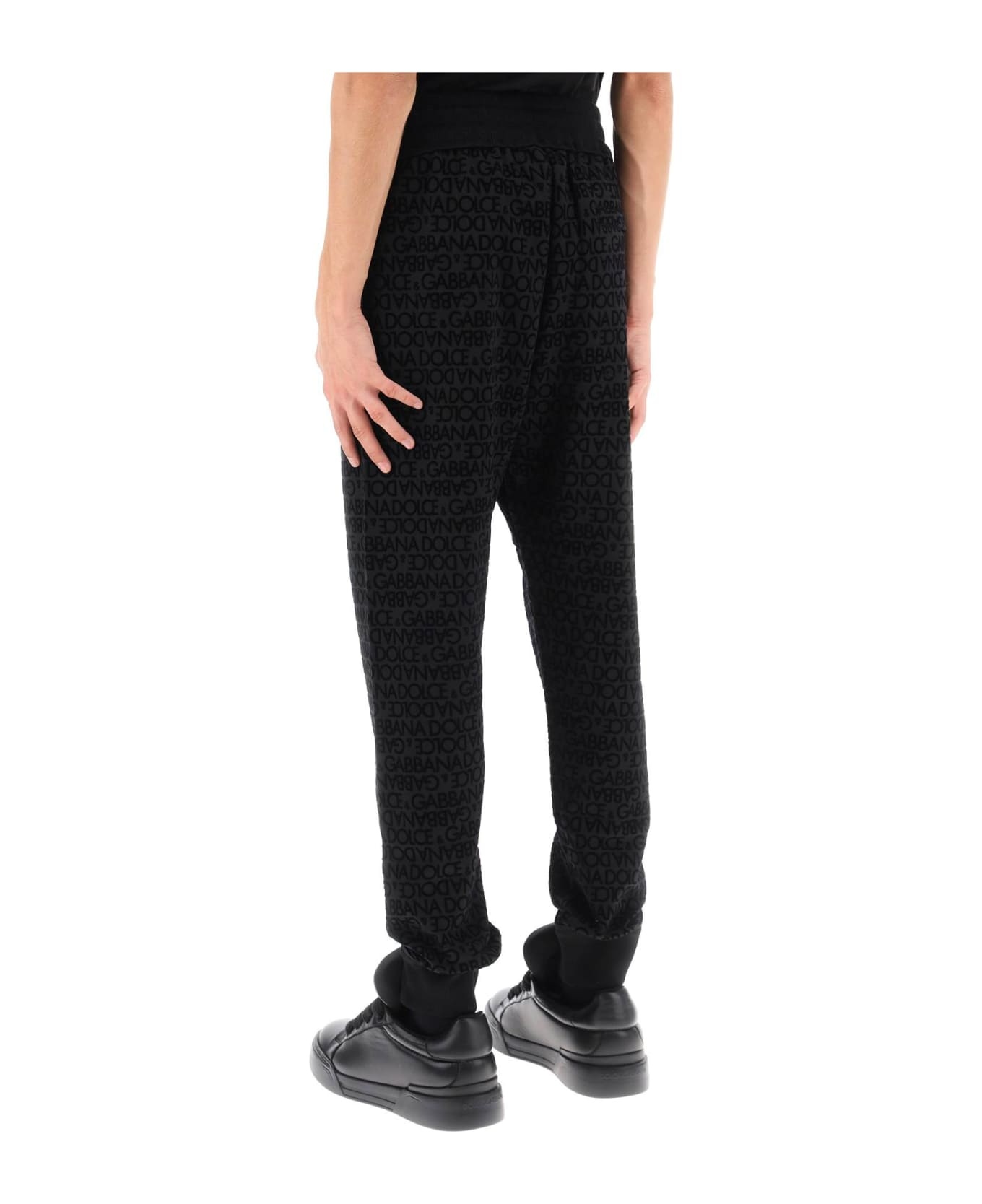 Flocked Logo Joggers - 3