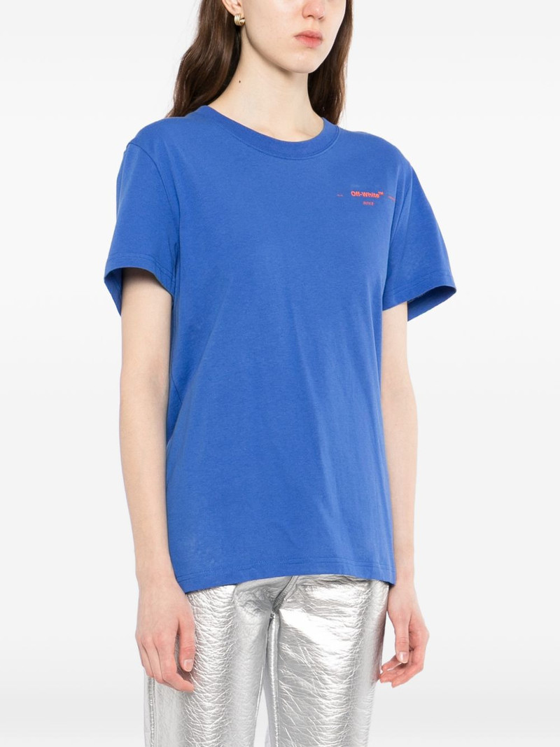 rhinestone-embellished embroidery T-shirt 3