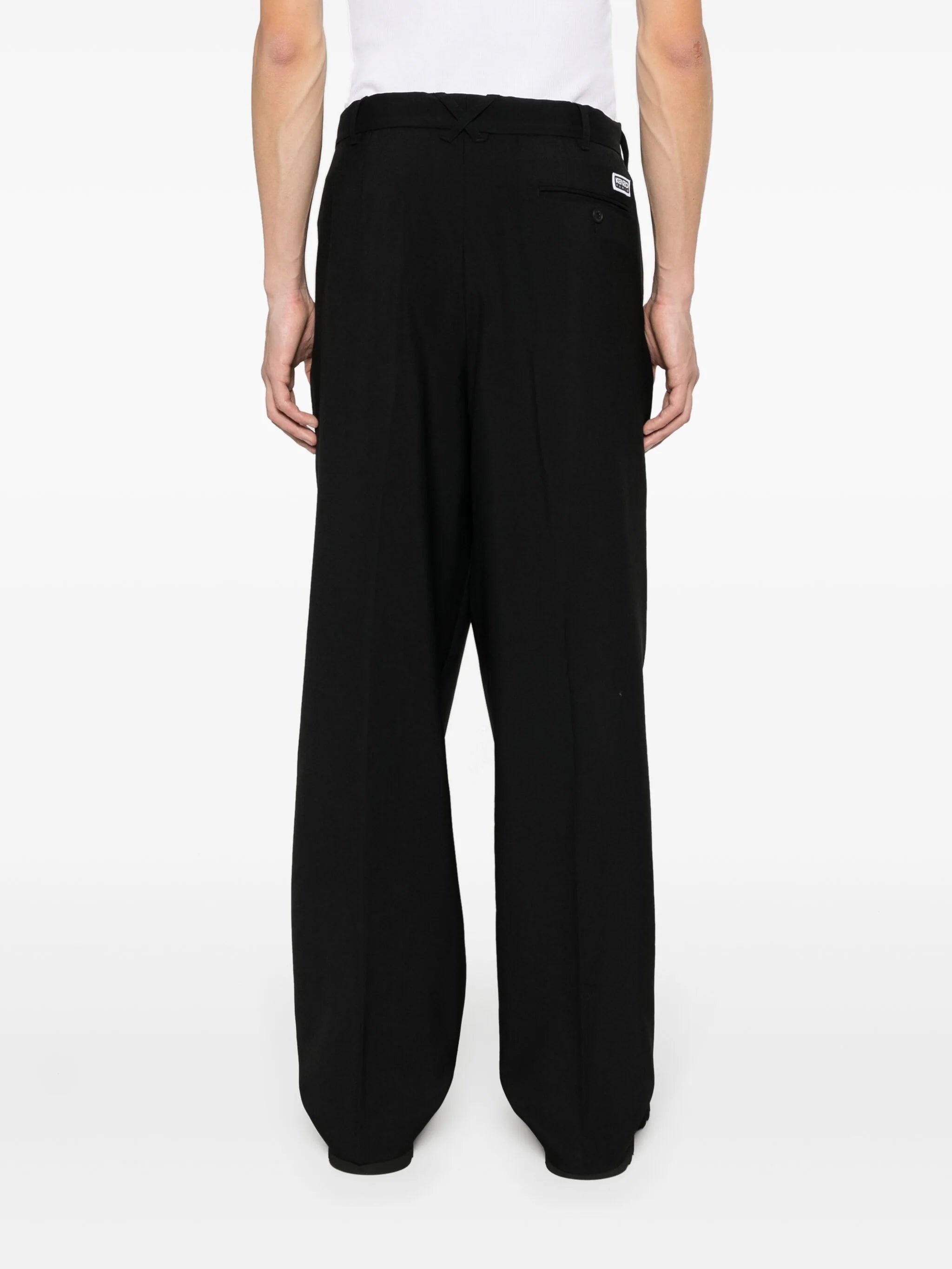 WOOL PLEATED TAILORED TROUSERS - 3