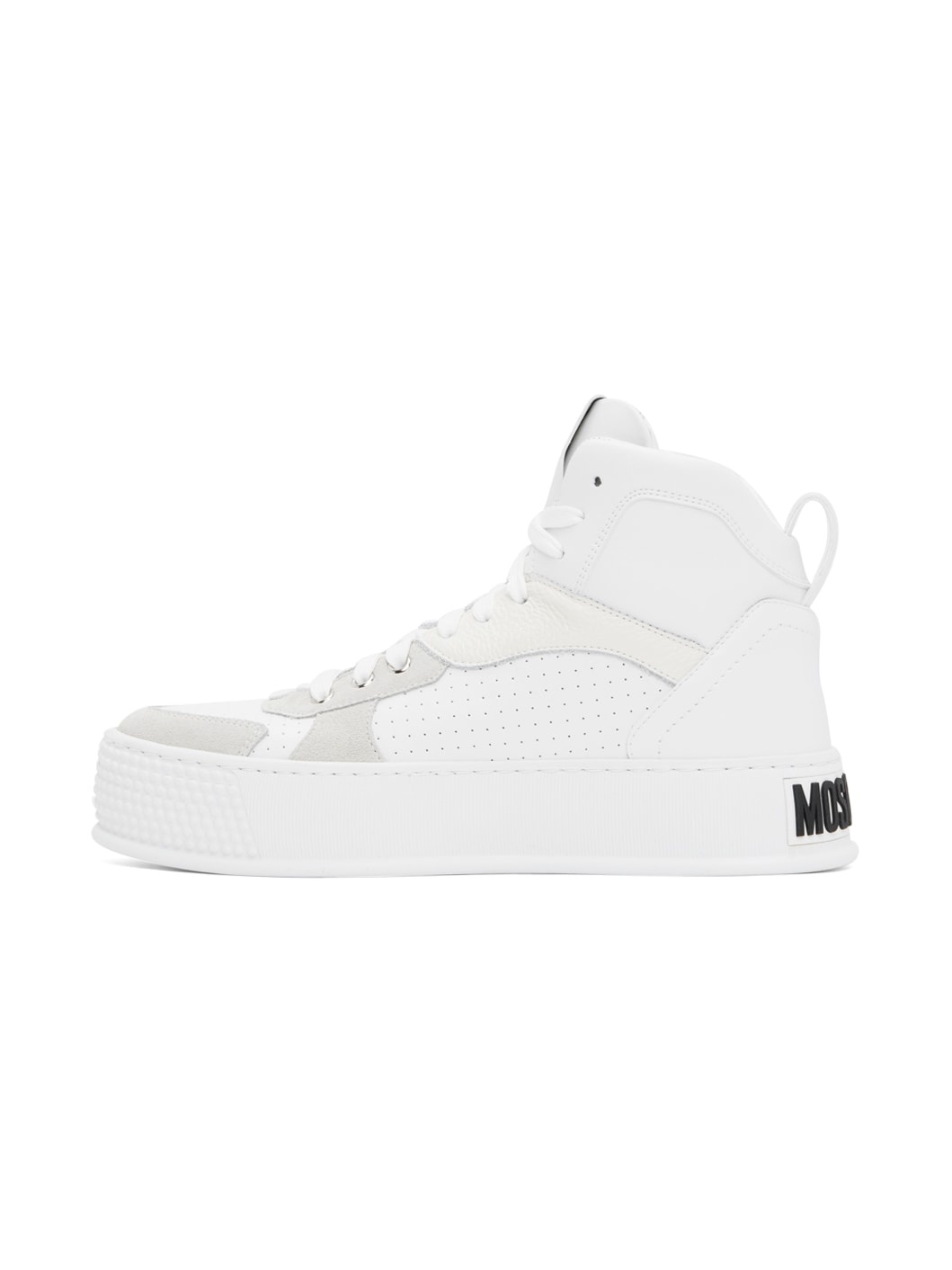 White Bumps & Stripes High-Top Sneakers - 3