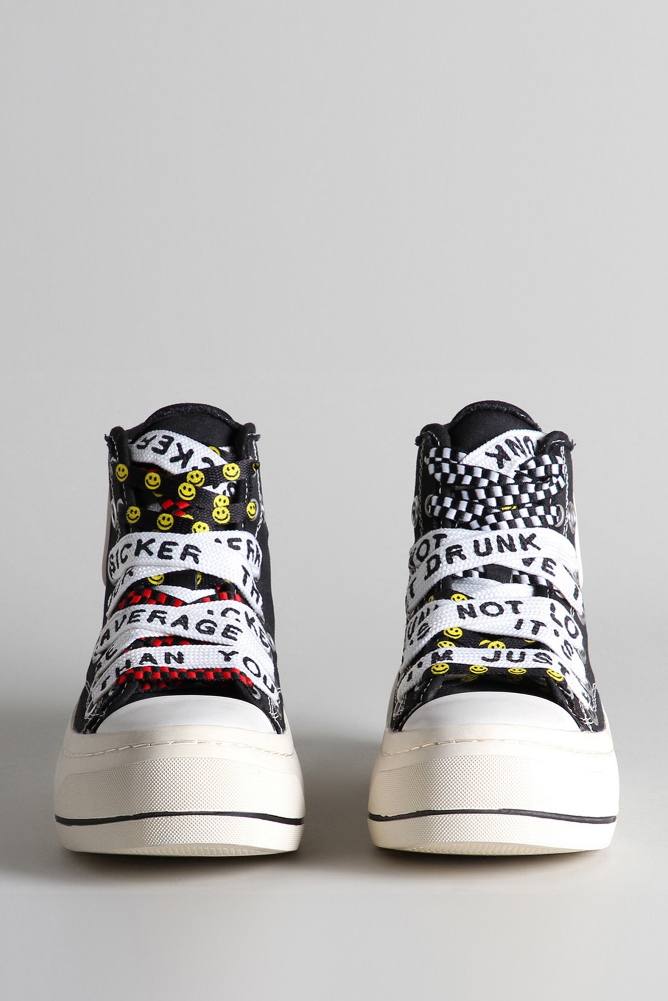 Double Grommet Kurt High Top Sneaker - Black | R13 Denim Official Site - 2