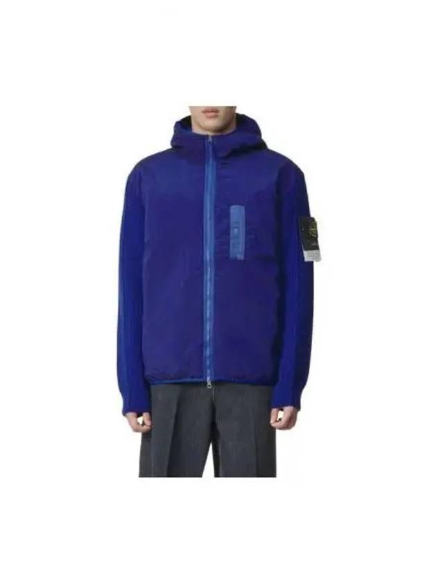 PrimaLoft-TC Knit Nylon Zip Up Hoodie Blue - 2