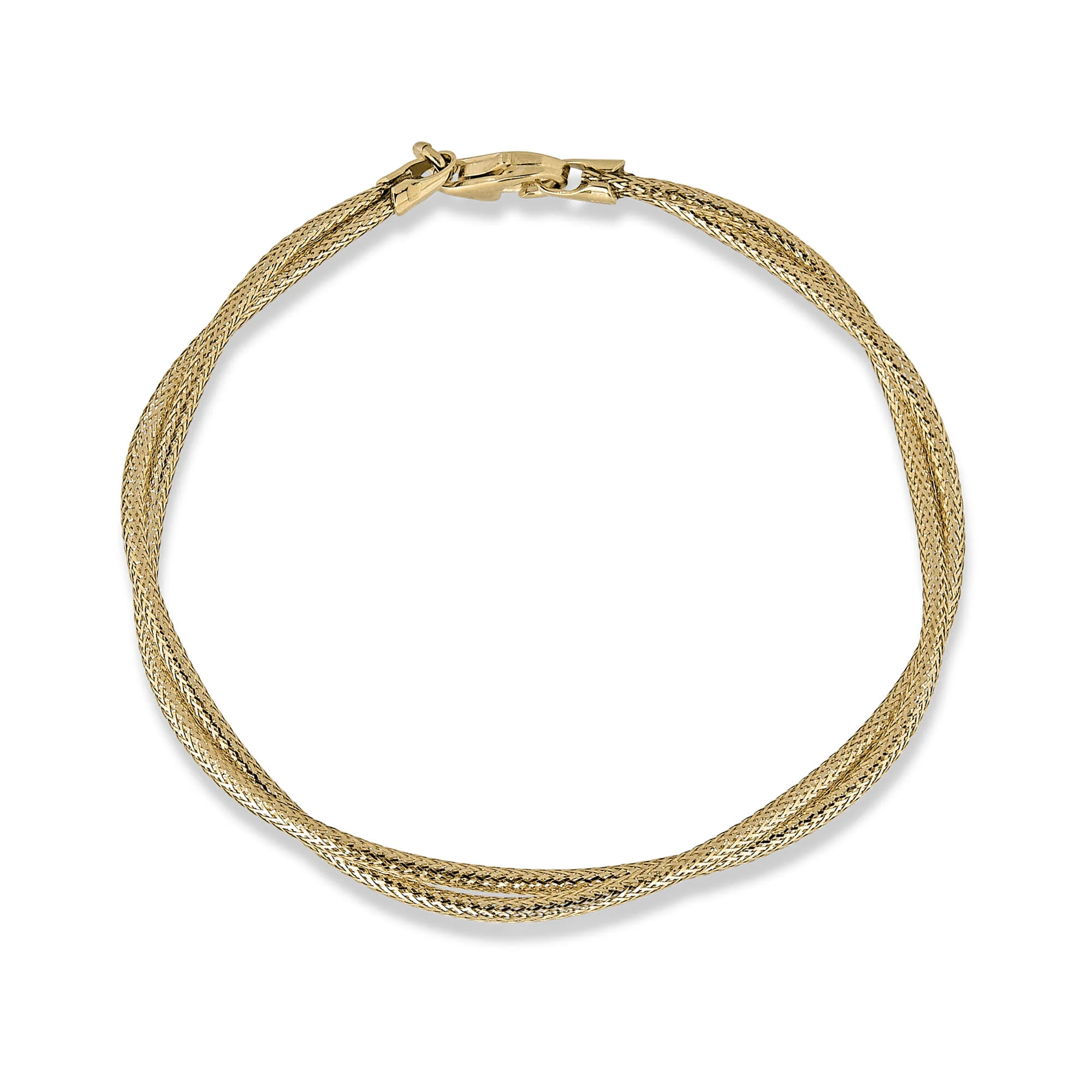 Interwoven Gold Bracelet - 1