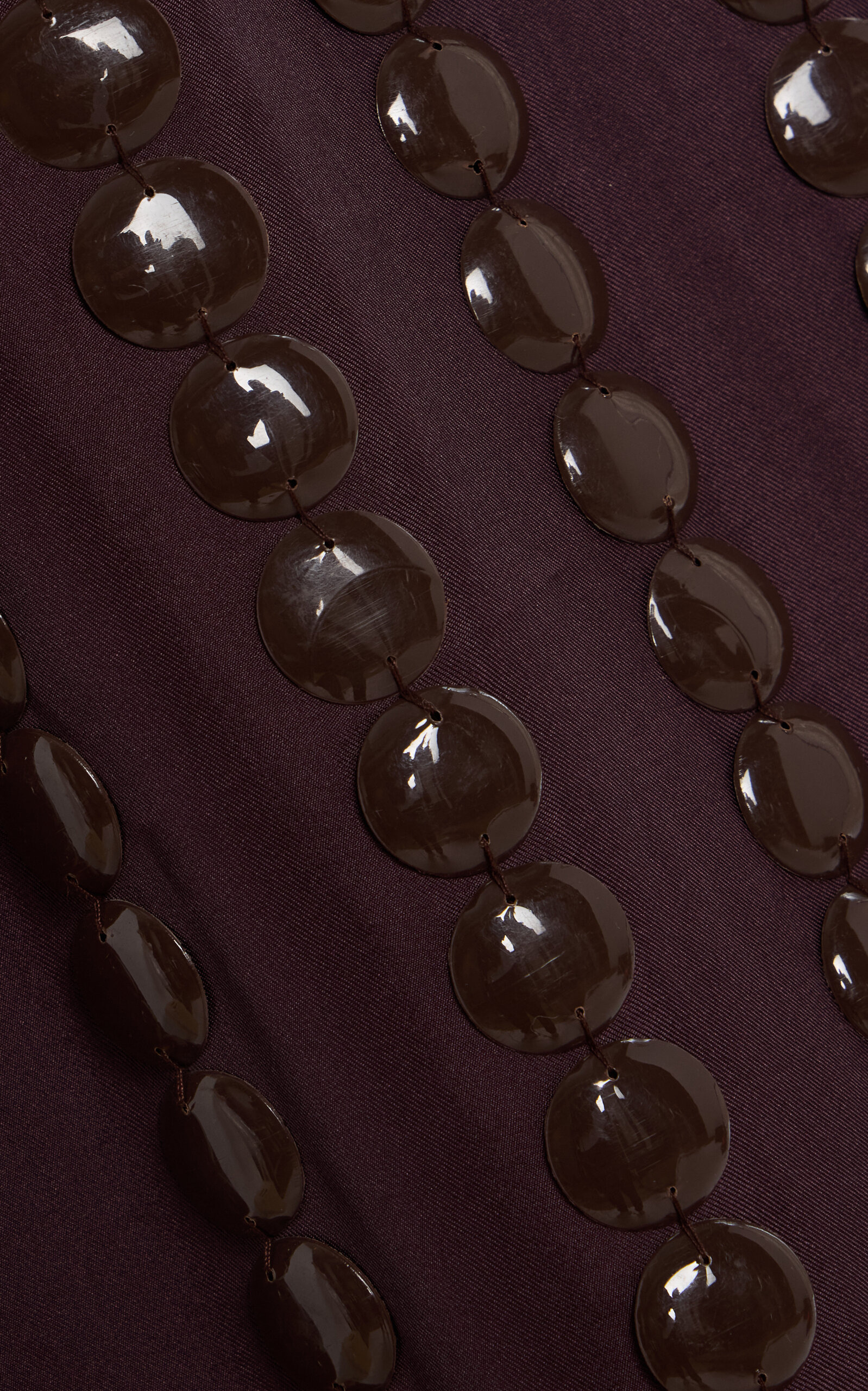 Coverley Embellished Silk Twill Midi Skirt berry - 6