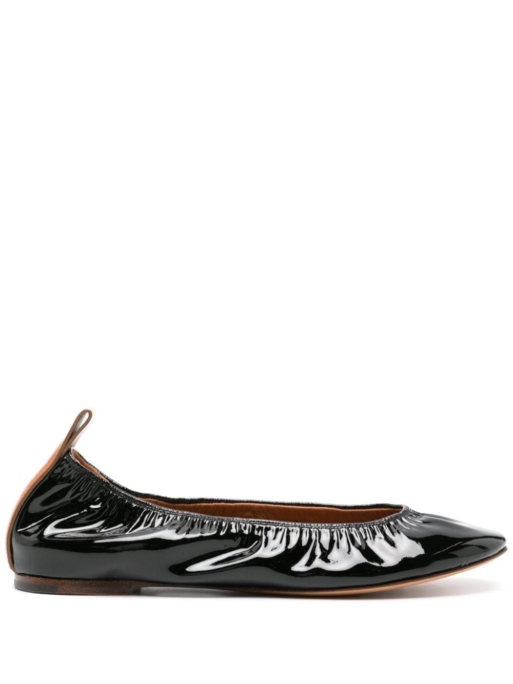 patent leather ballerina shoes - 1