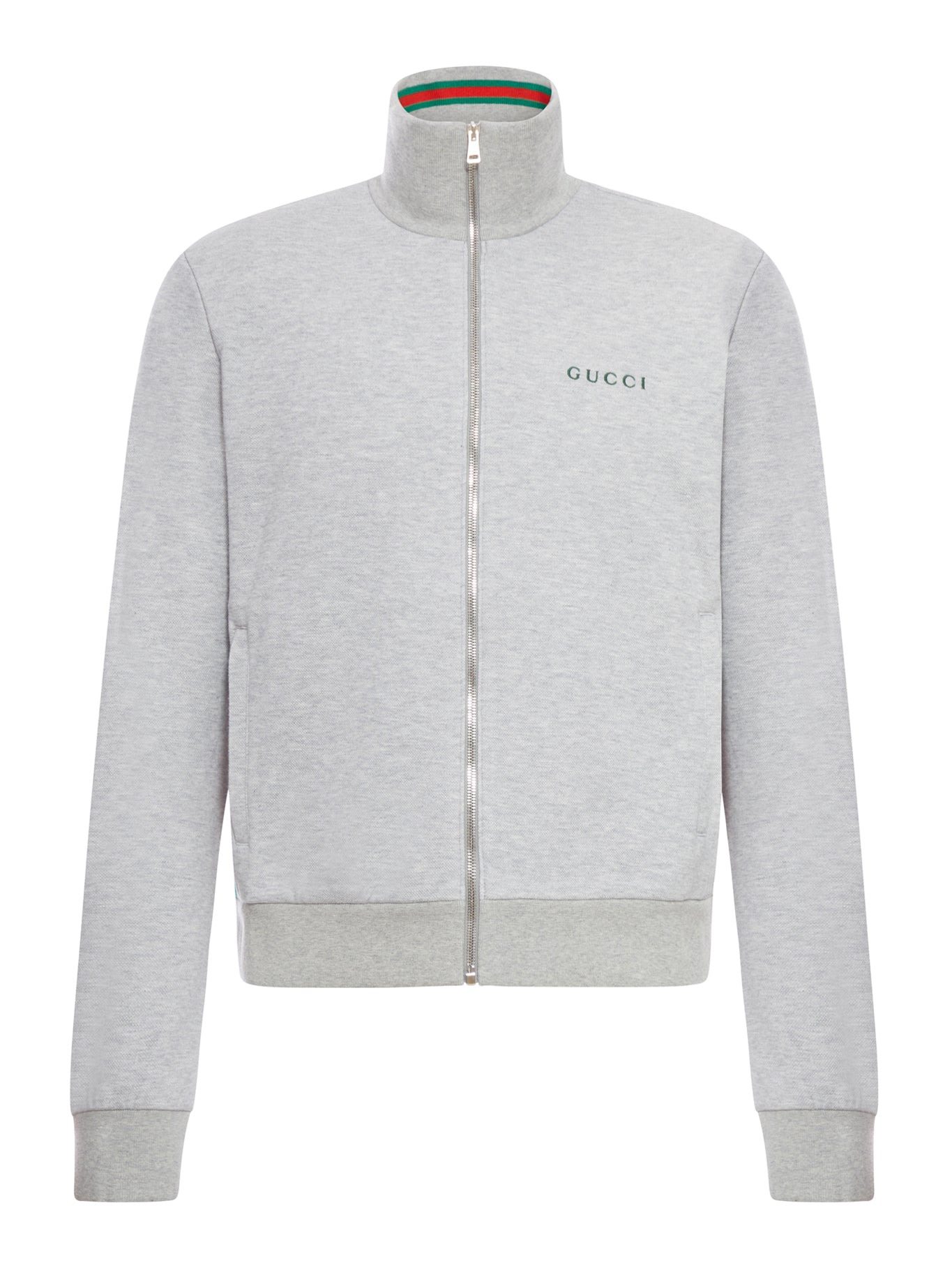 DOUBLE COTTON PIQUET JACKET WITH ZIP - 2