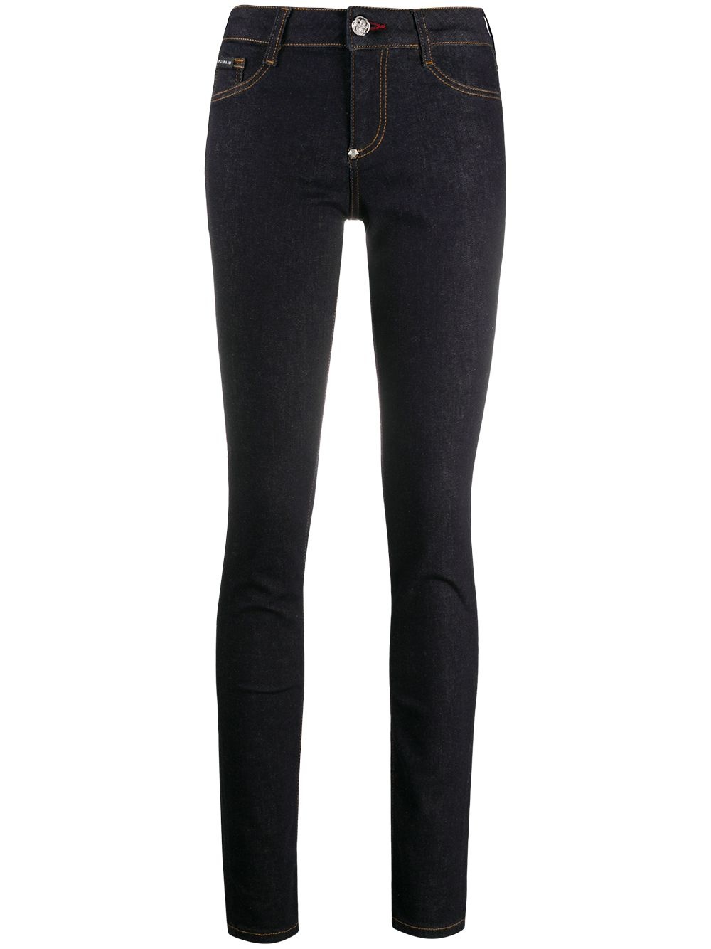 mid-rise skinny jeans - 1