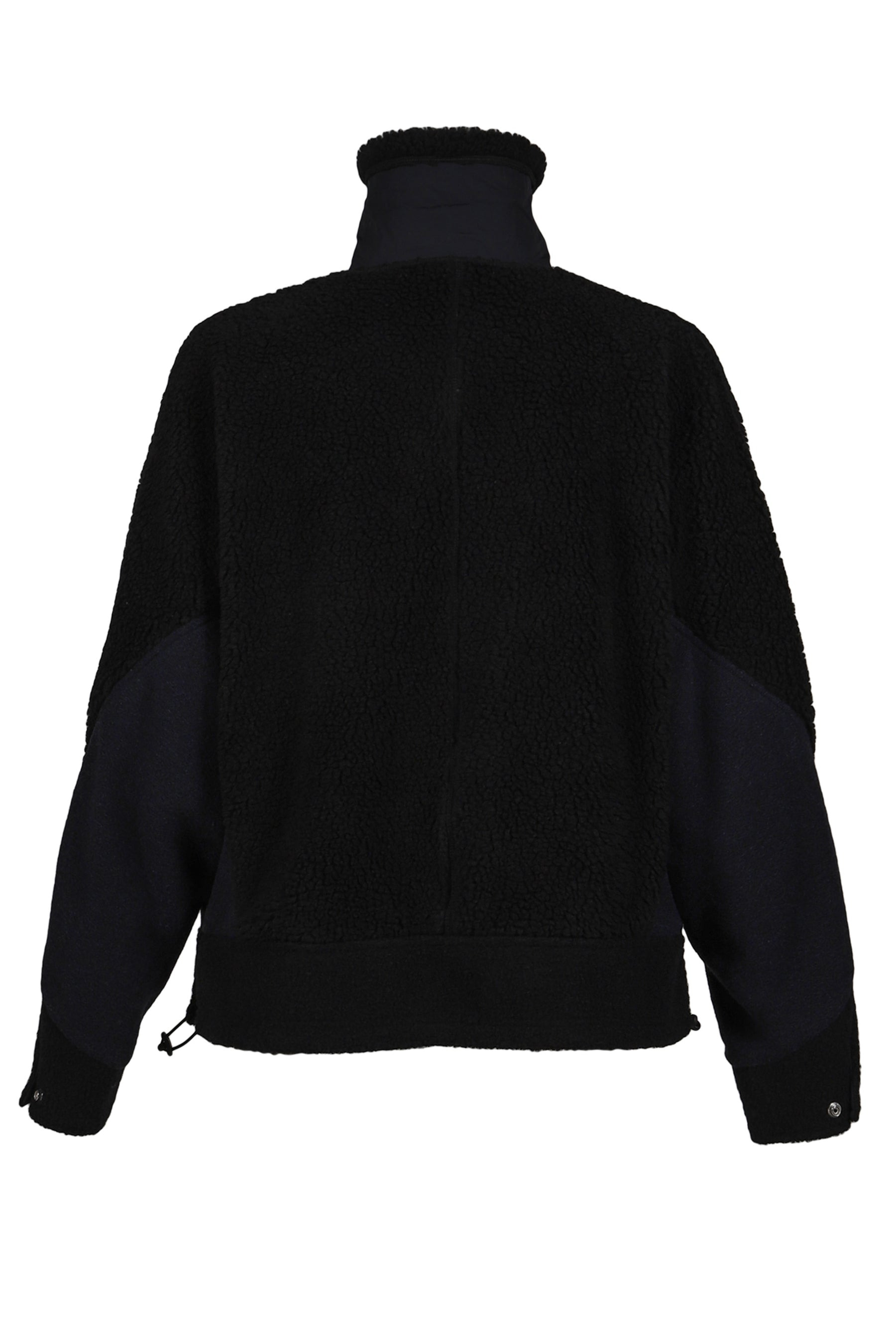WOOL JERSEY BLOUSON / BLACK - 7