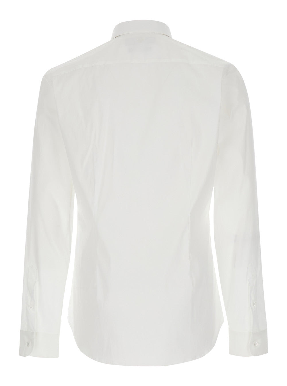 Gucci Men White Shirt With Pointed Collar And Bee Embroidery In Cotton Stretch Man - 2