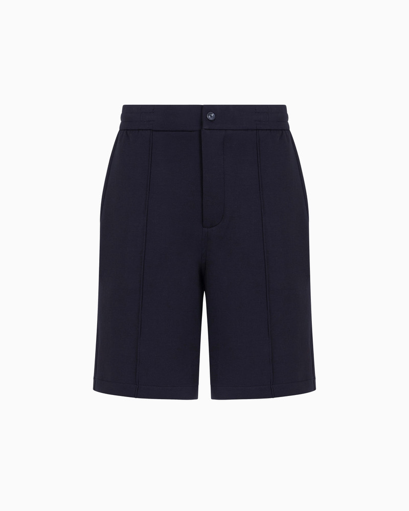 Double-jersey Bermuda shorts with ribs 1