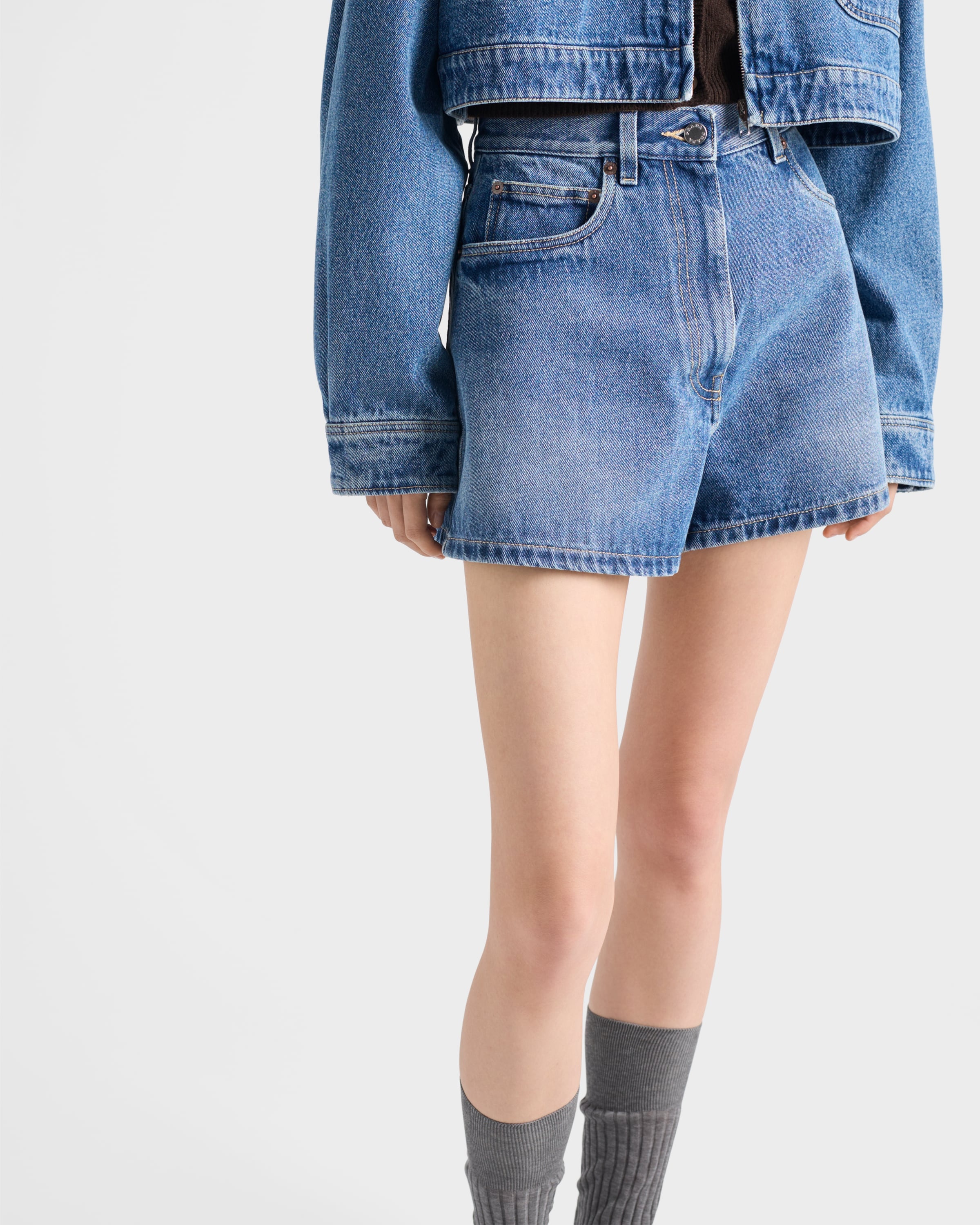 Denim shorts - 4