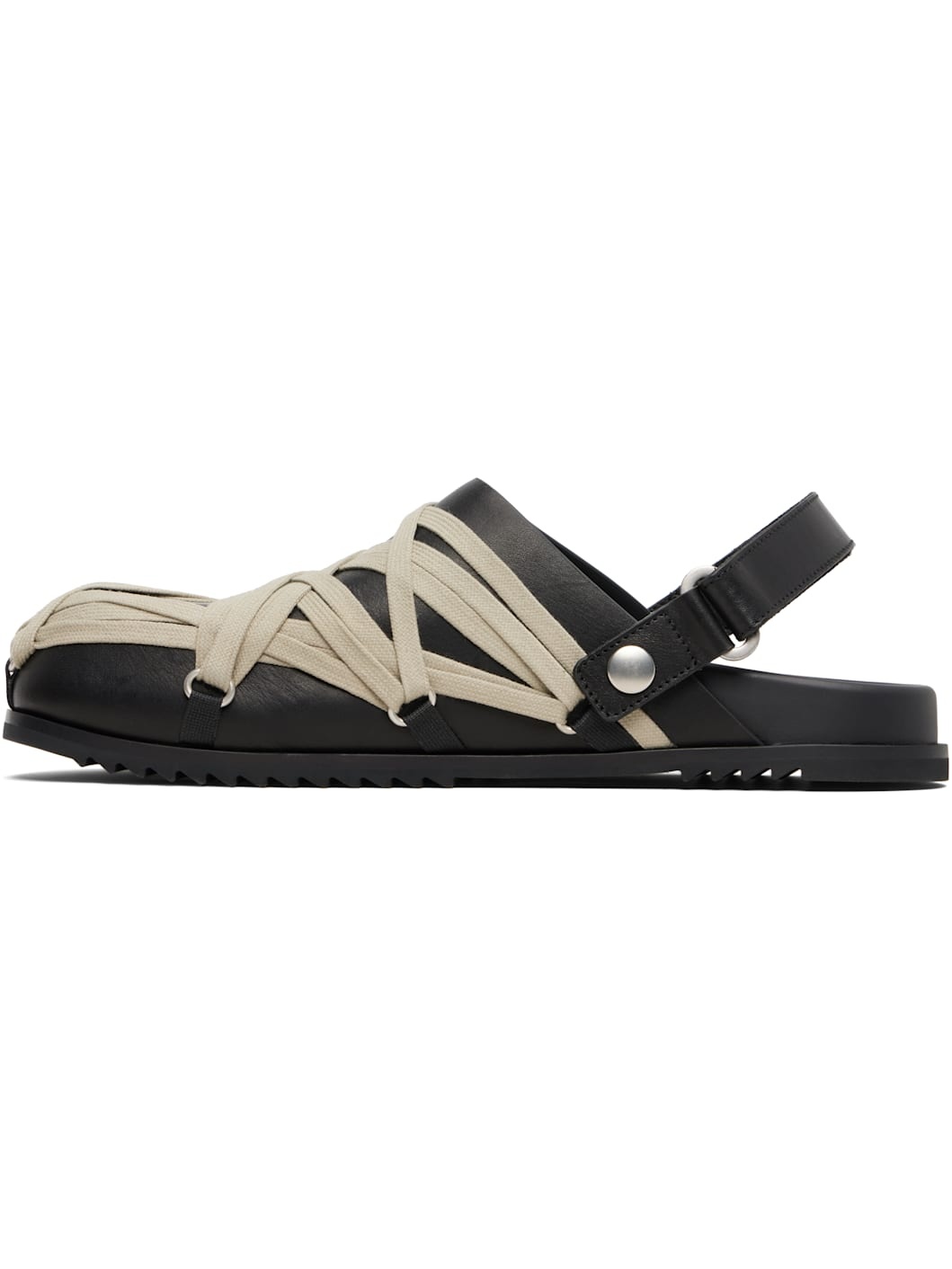 Black Concordians Megalace Granola Mules - 3