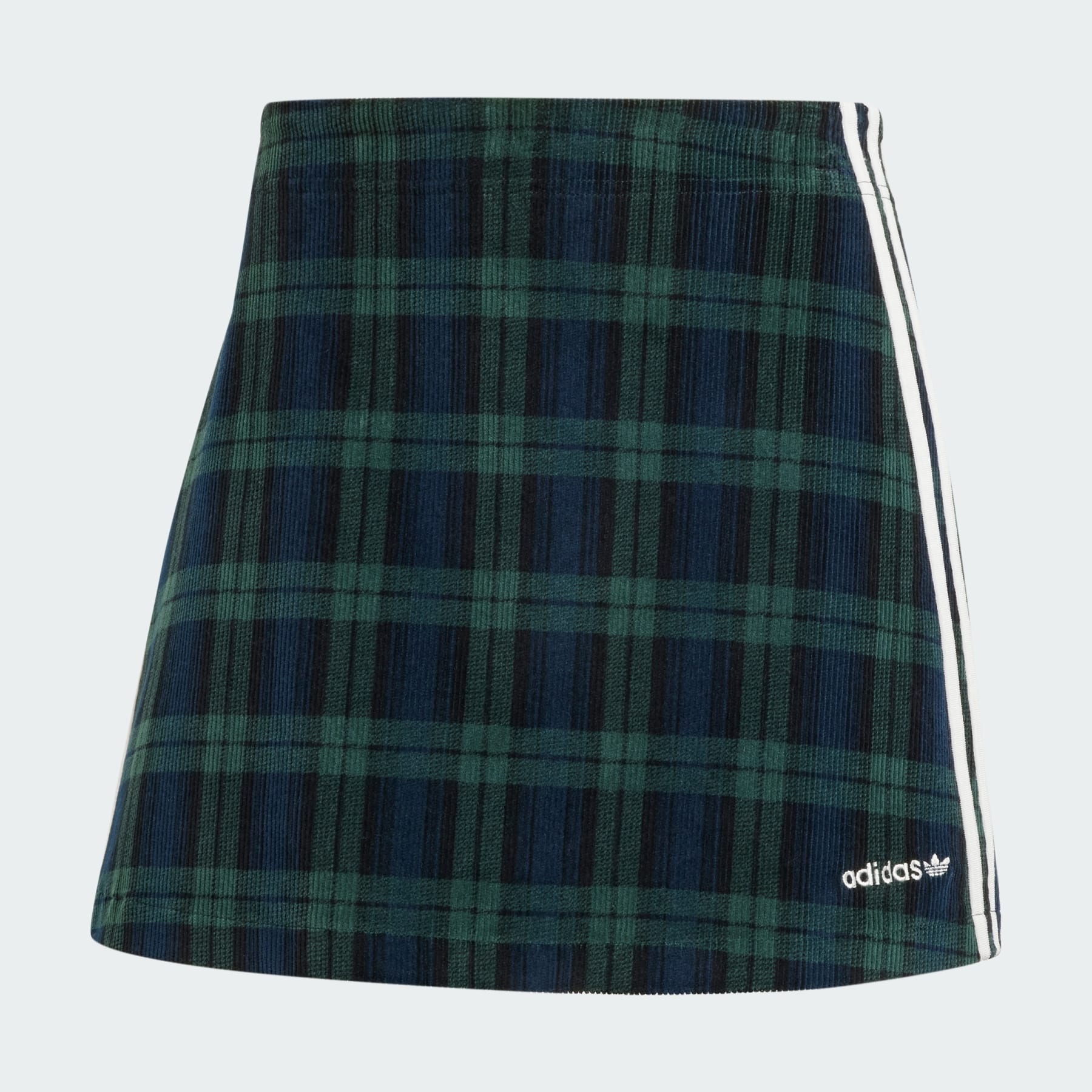 Corduroy Tartan Skirt - 1