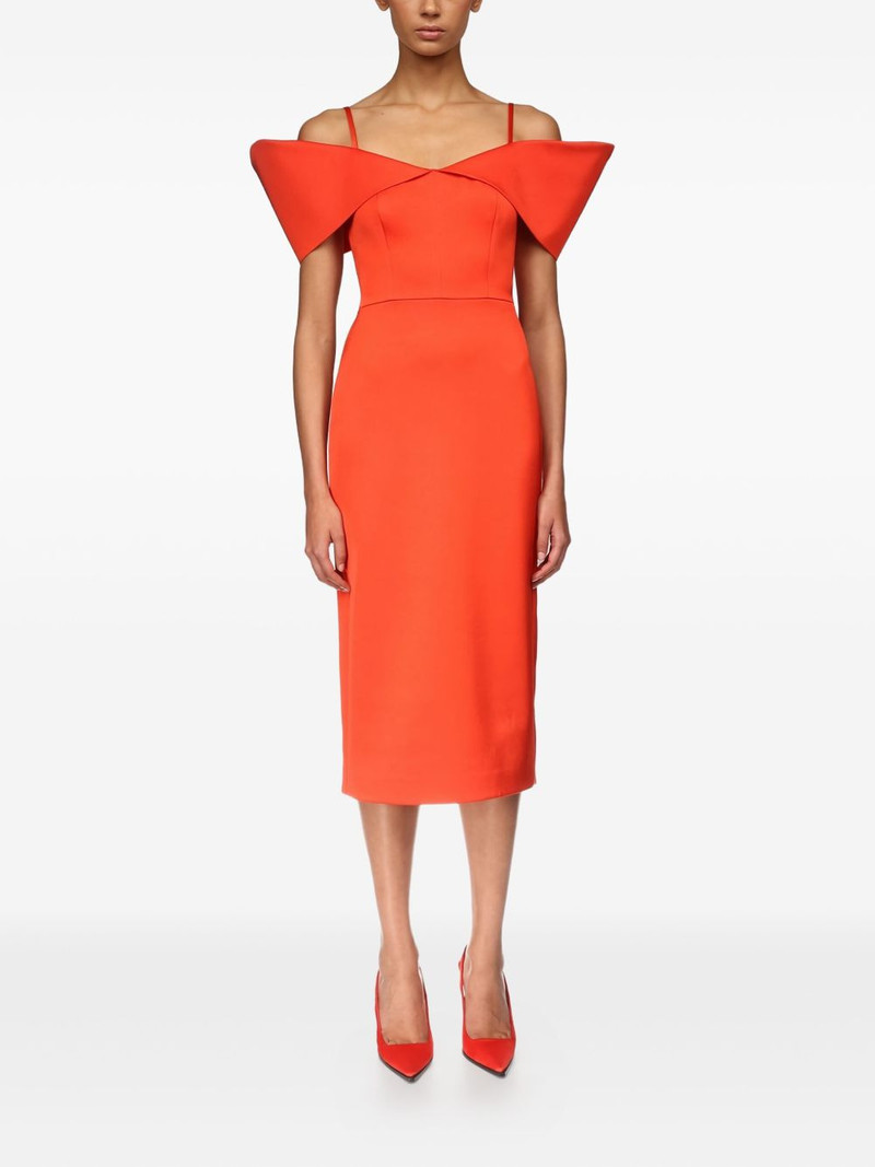 David Koma off-shoulder midi dress outlook