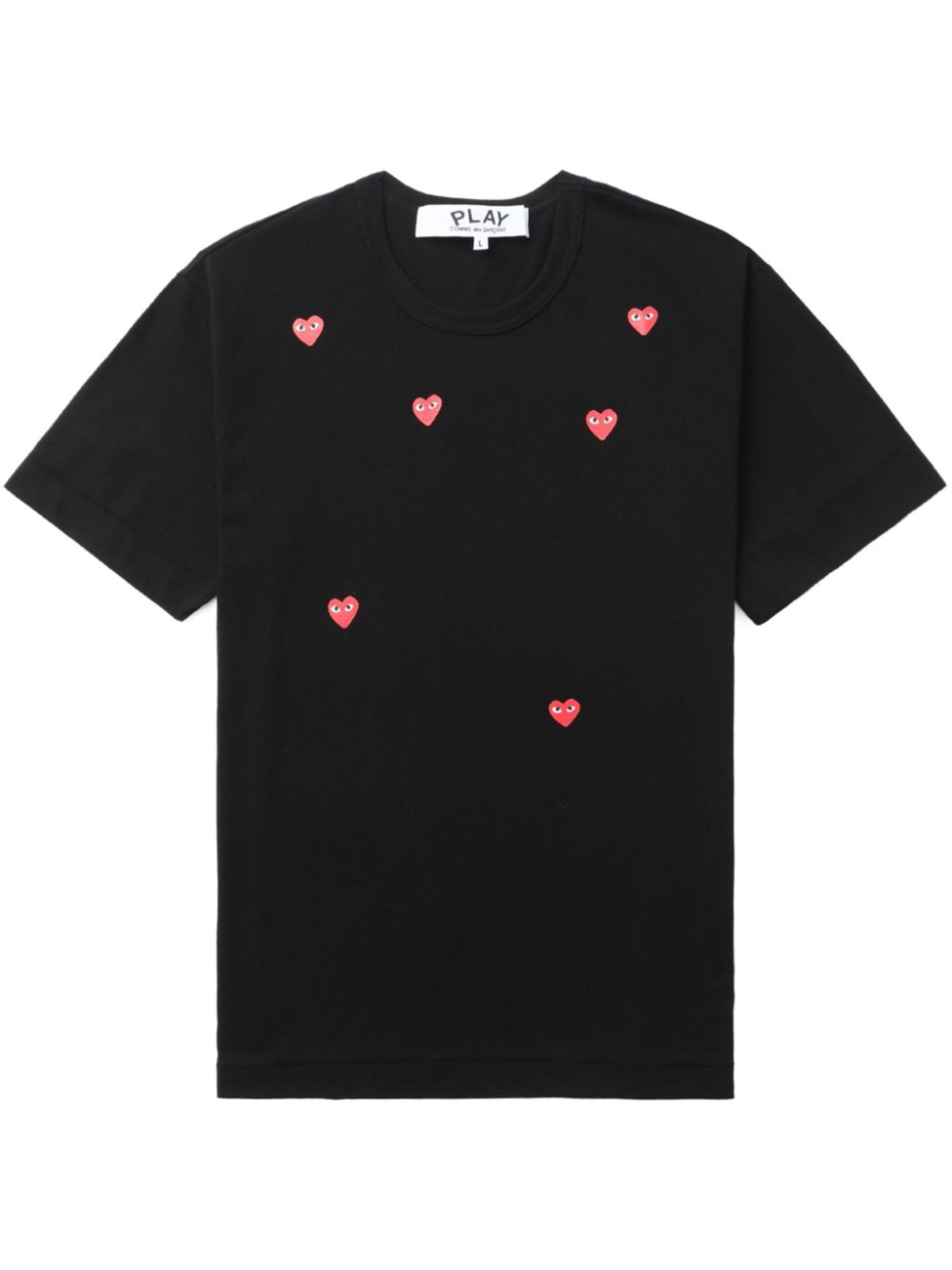 Scattered Hearts cotton T-shirt - 1