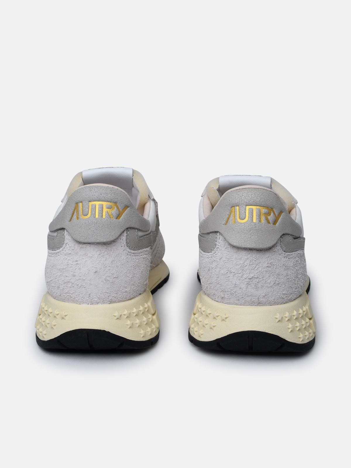 TWO-TONE LEATHER SNEAKERS - 4