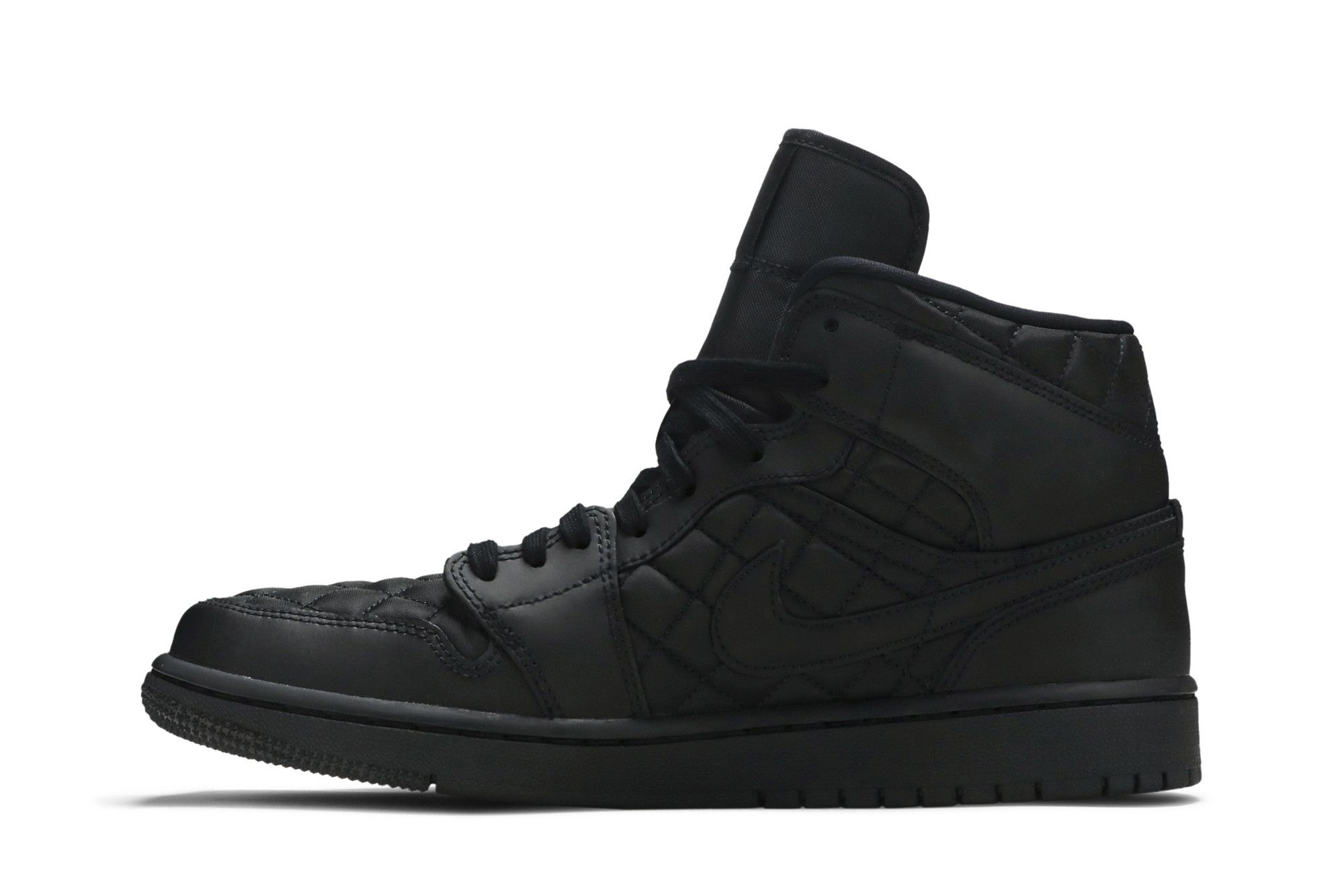 Wmns Air Jordan 1 Mid SE 'Black Quilted' - 3