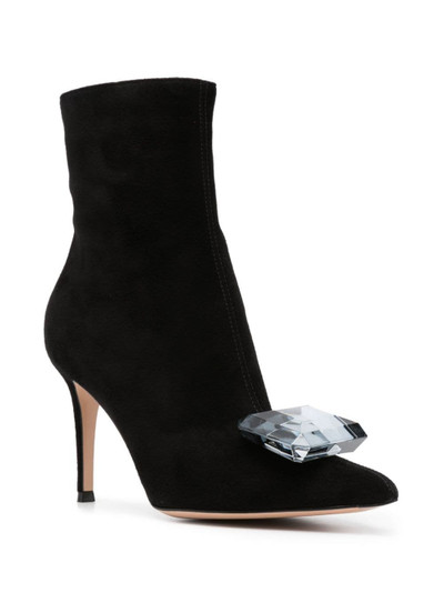 Gianvito Rossi Jaipur 85mm suede ankle boots outlook