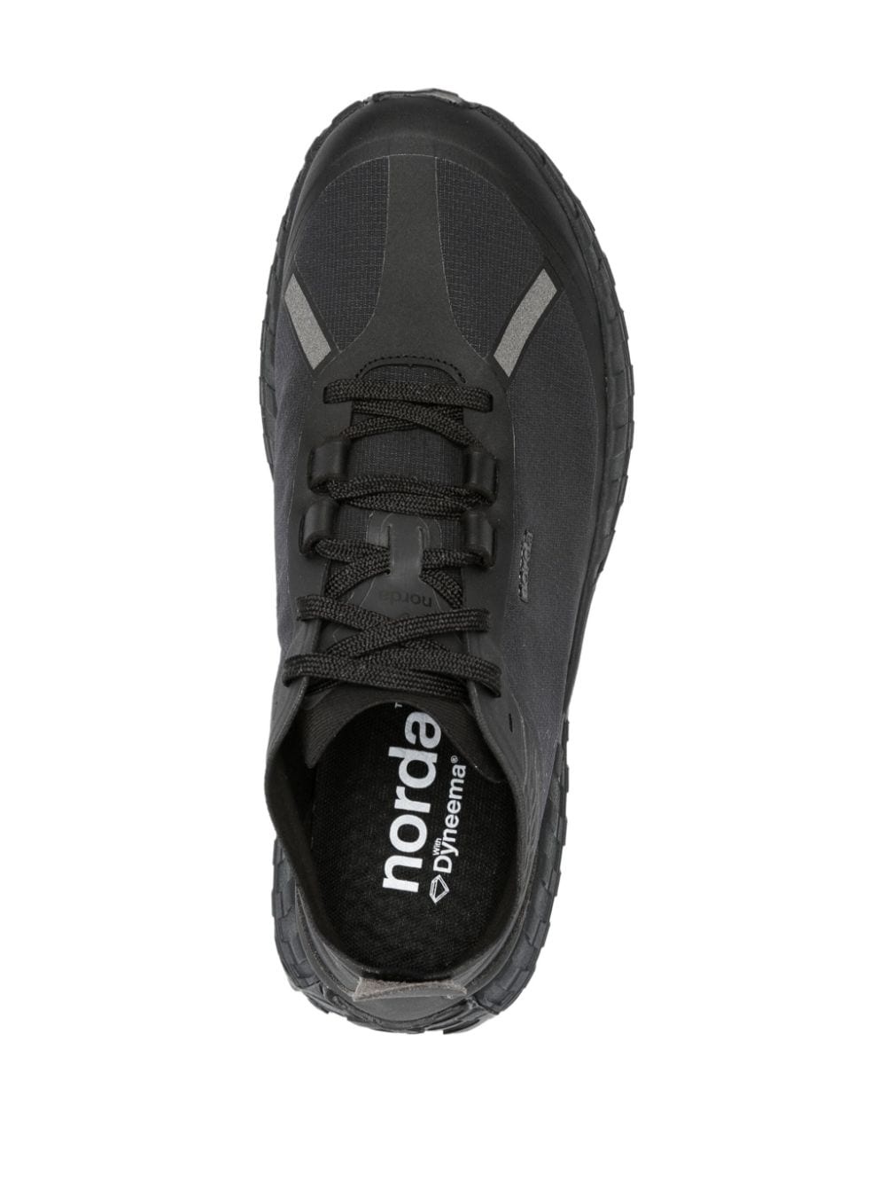 001 panelled lace-up sneakers - 4