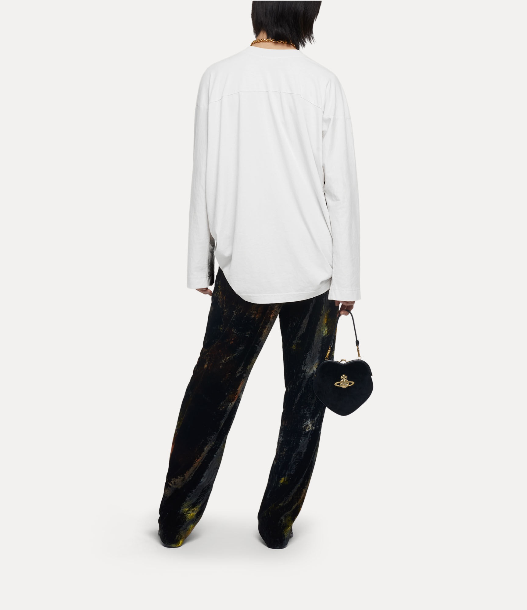 ★Vivienne Westwood★スプレー ORB フレッシュ 長袖 Tシャツ Vivienne Westwood SPRAY ORB FRESH T-SHIRT | REVERSIBLE