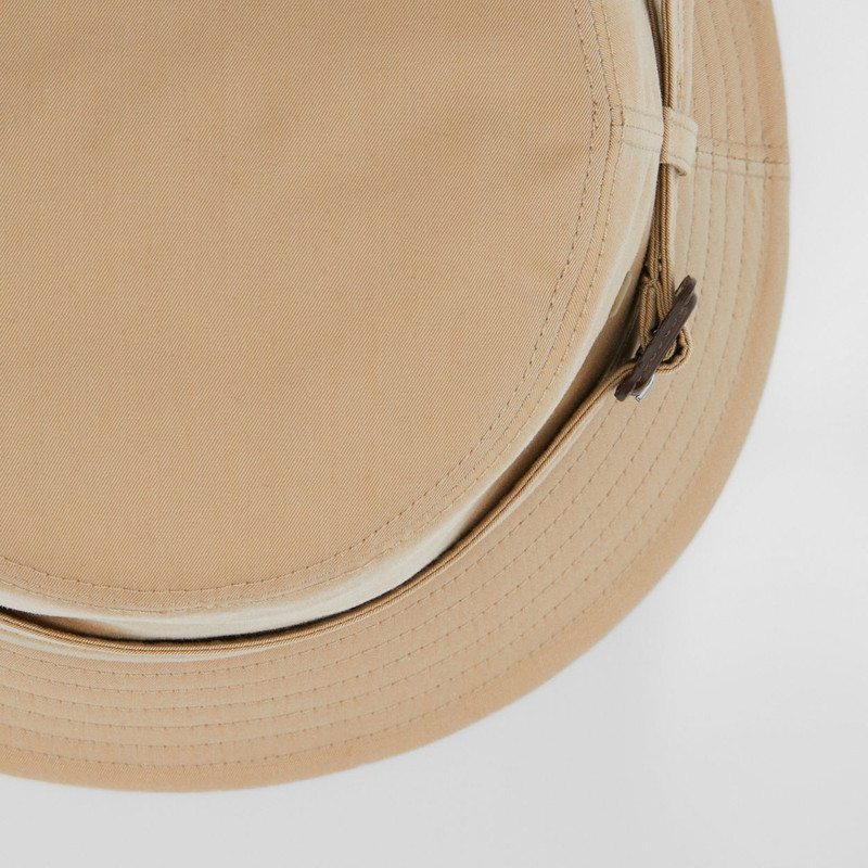 Cotton Gabardine Belted Bucket Hat 8