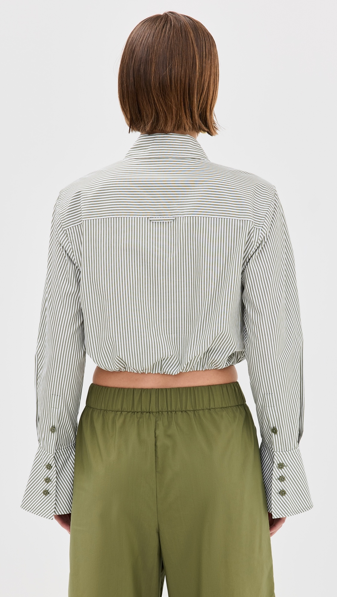 Blythe Cropped Button Down Top - 3