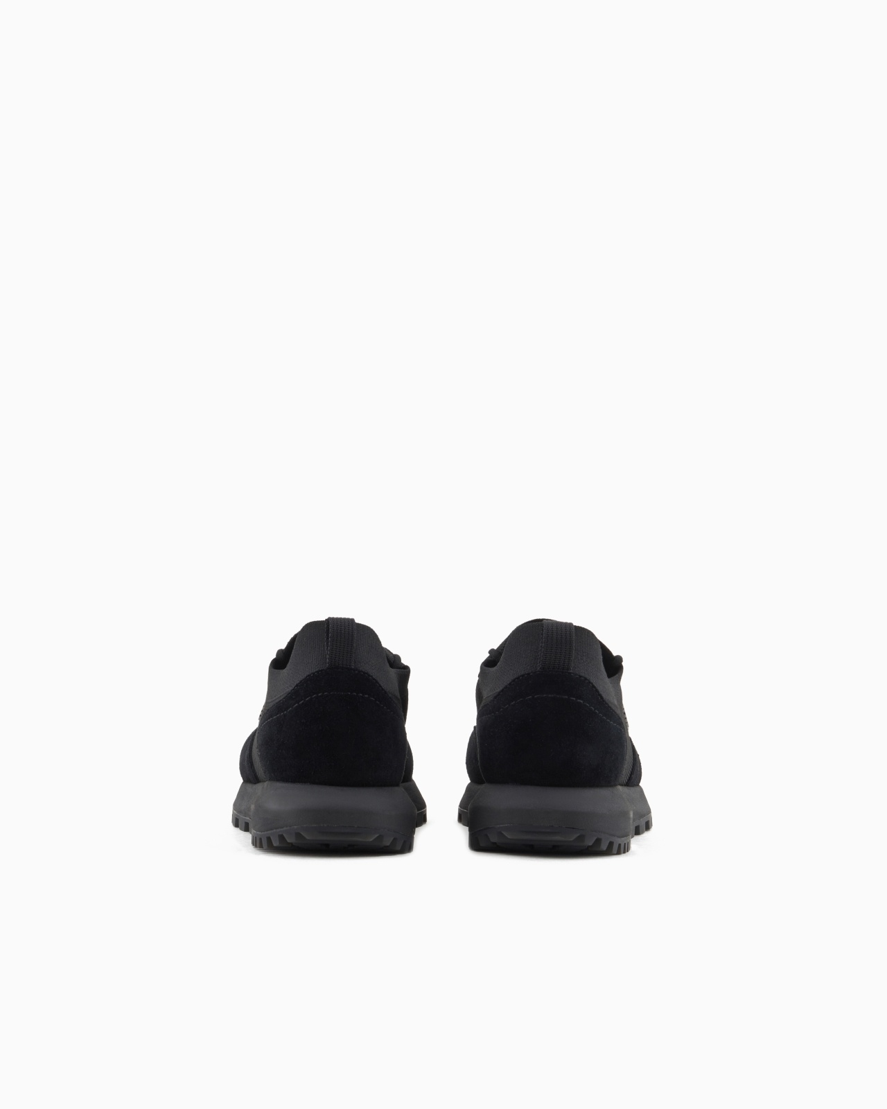 KNIT SNEAKERS WITH SUEDE DETAILS - 4