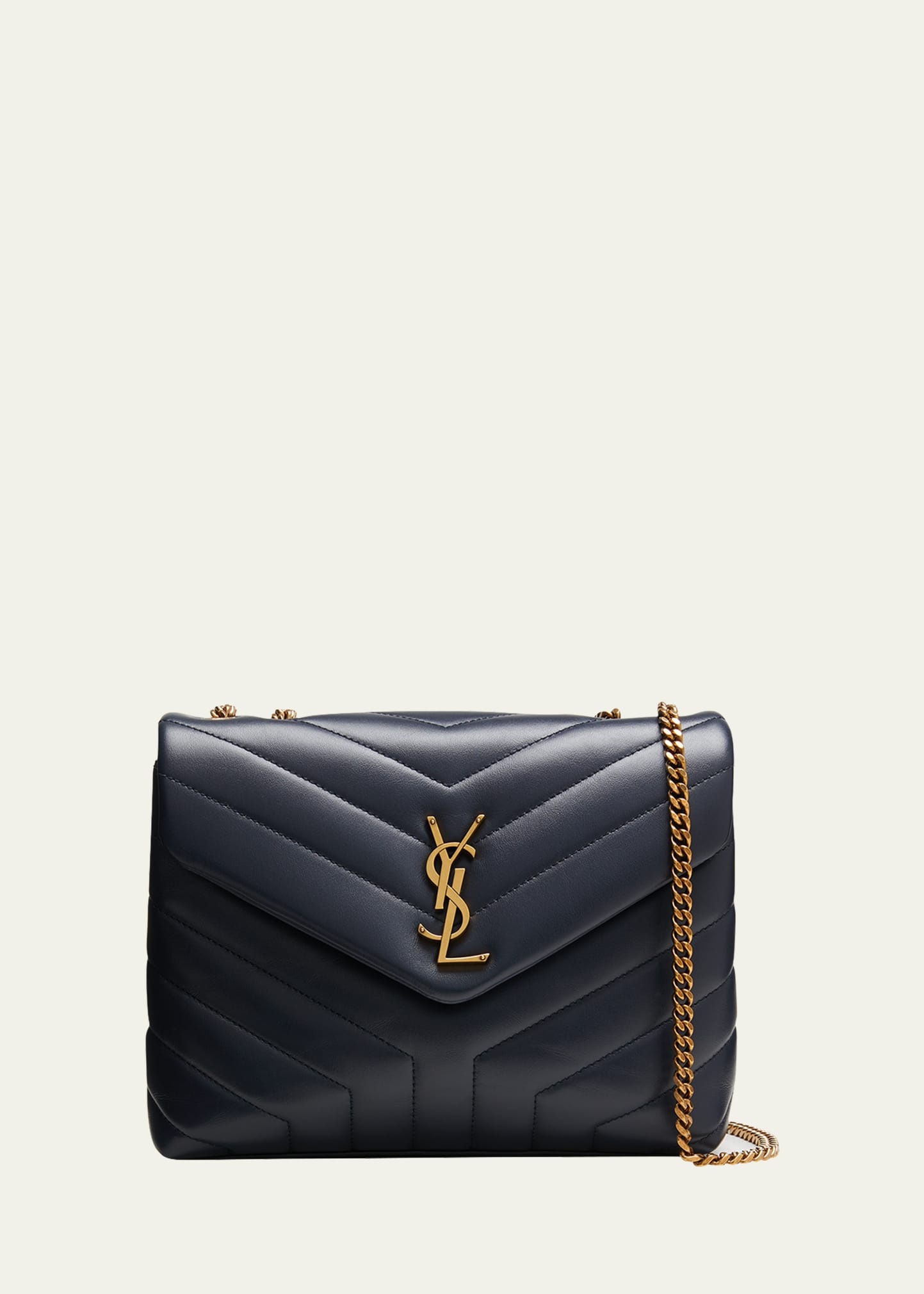 Loulou Small YSL Shoulder Bag in Quilted Leather - 1