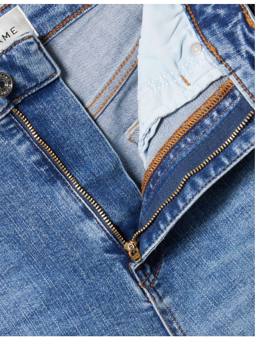 The Pencil Five-Pockets Straight-Leg High-Rise Stretch-Denim Blend Jeans - 7