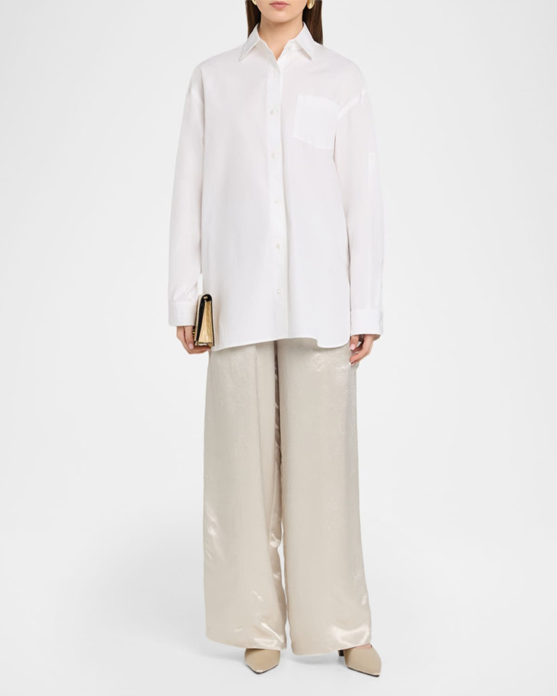 MARIA McMANUS Drawstring Wide-Leg Basketball Trousers outlook