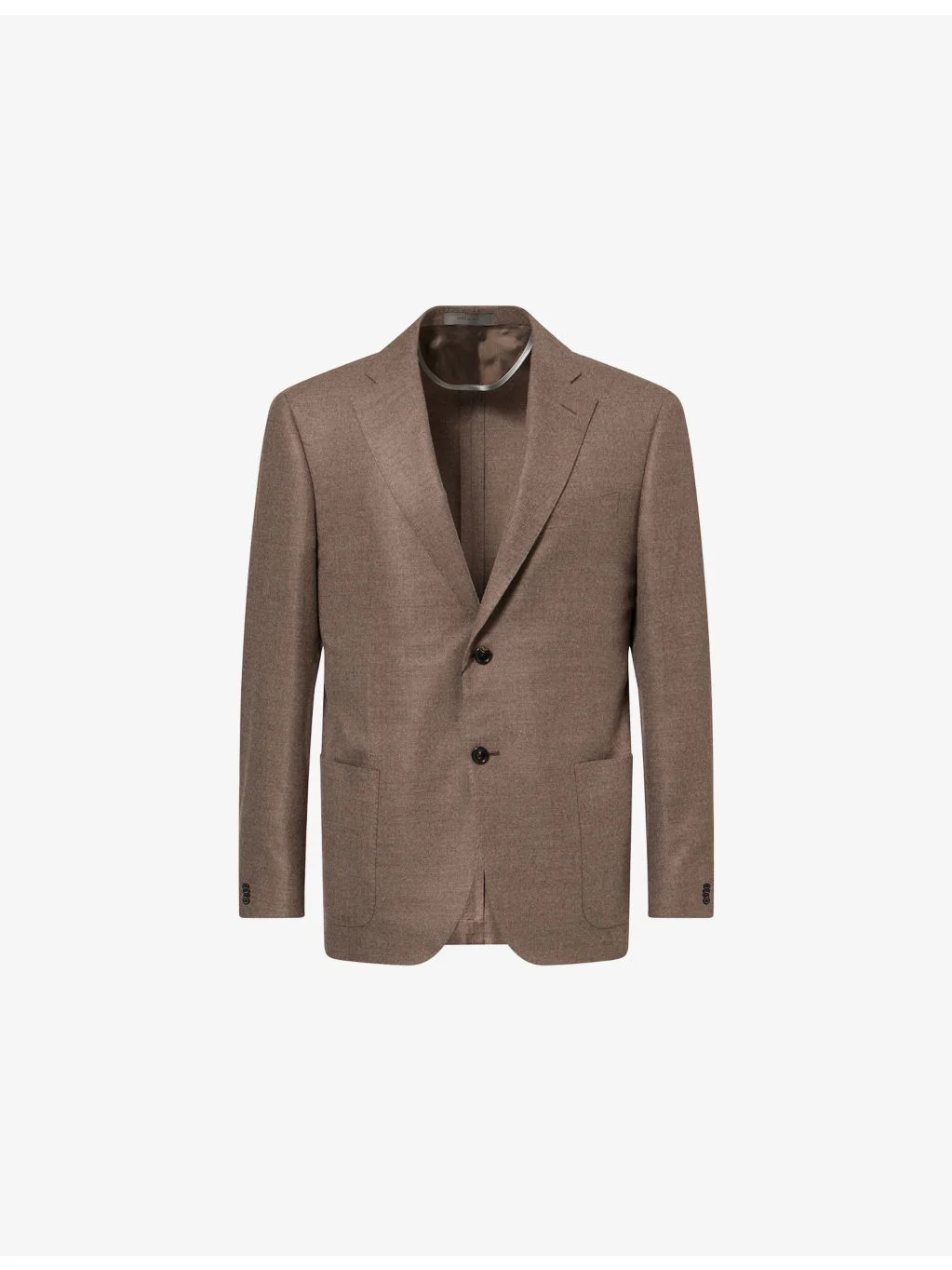 Single-Breasted Notch-Lapel Virgin-Wool Jacket - 1