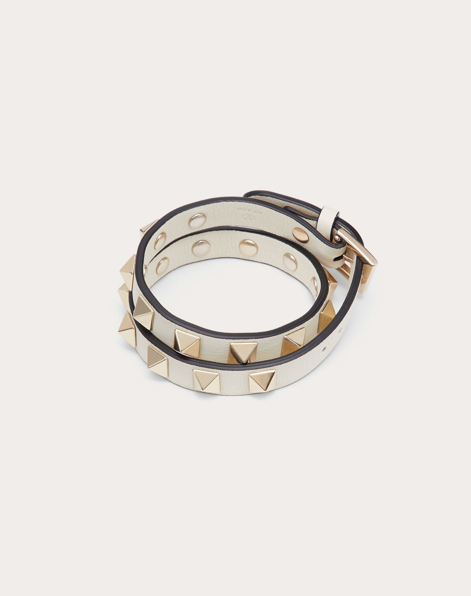 ROCKSTUD CALFSKIN DOUBLE-STRAP BRACELET - 3