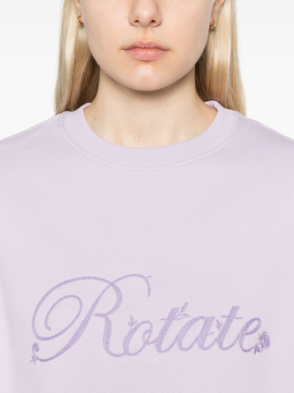 logo-embroidered sweatshirt - 5