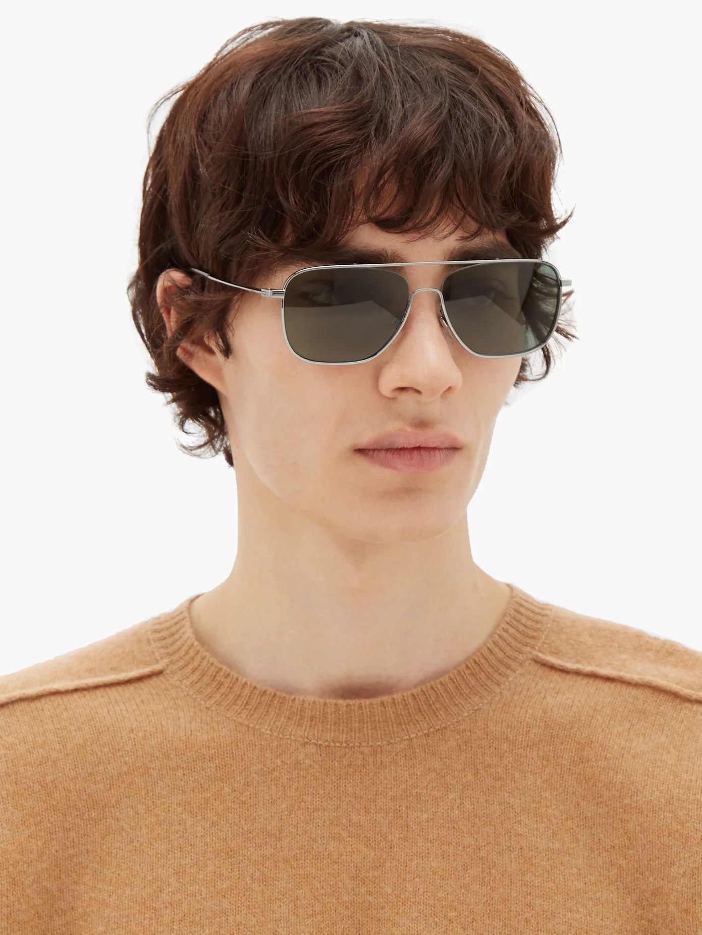 Aviator metal sunglasses - 2