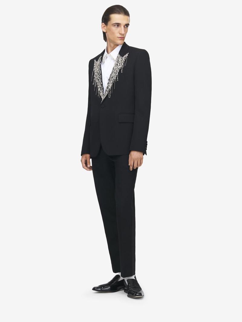 Crystal Embroidery Single-breasted Jacket 3